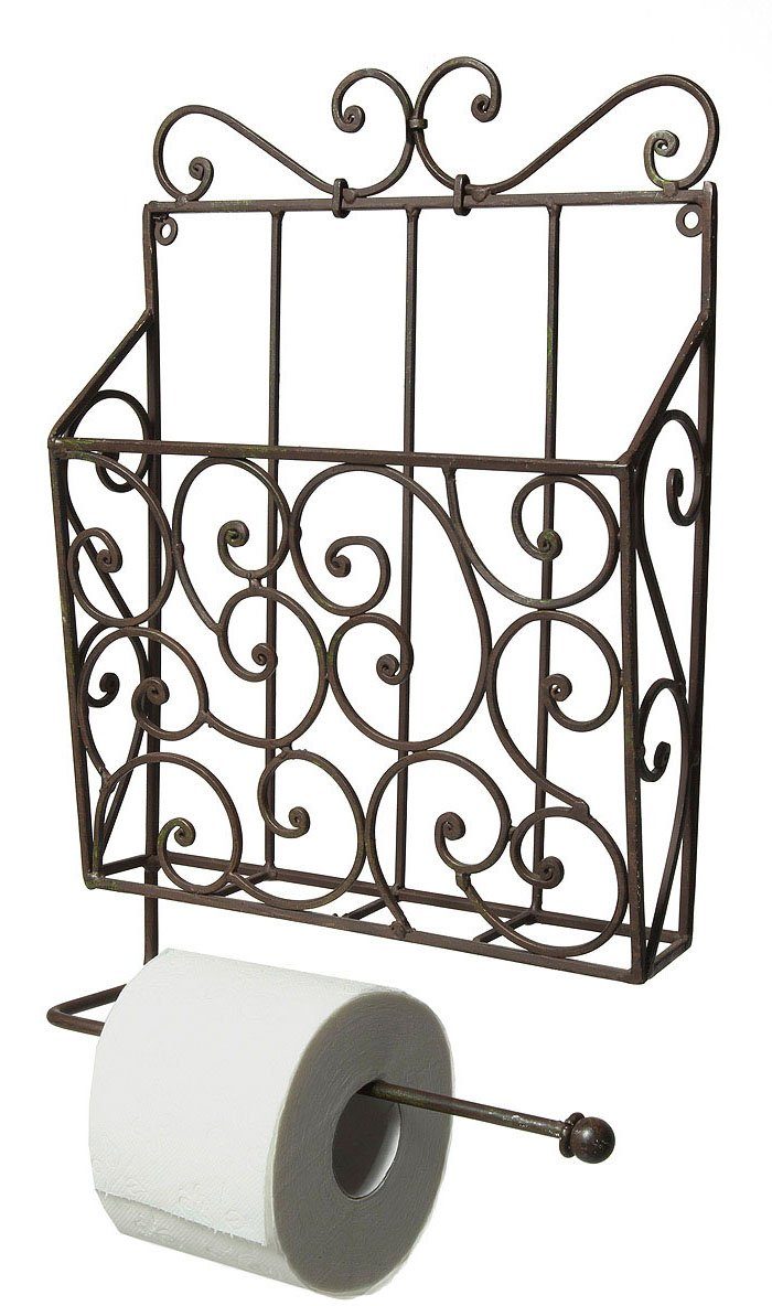 Ambiente Haus Deko-Wandregal Zeitungs-/Toilettenrollenhalter, vintage, 1-tl günstig online kaufen