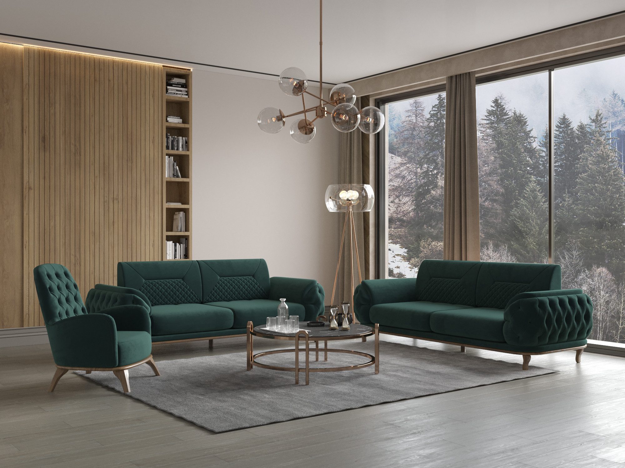Möbeldreams Sofa Sofa-Set Ema 3-3-1 Modern günstig online kaufen