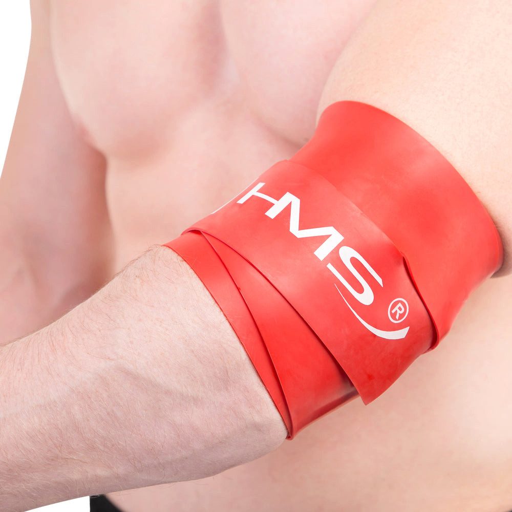 HMS Flossband Fitnessband Mobilitätsband Gelenkband, Einfache Anwendung mit ca. 70 % Dehnung für sicheres Wickeln