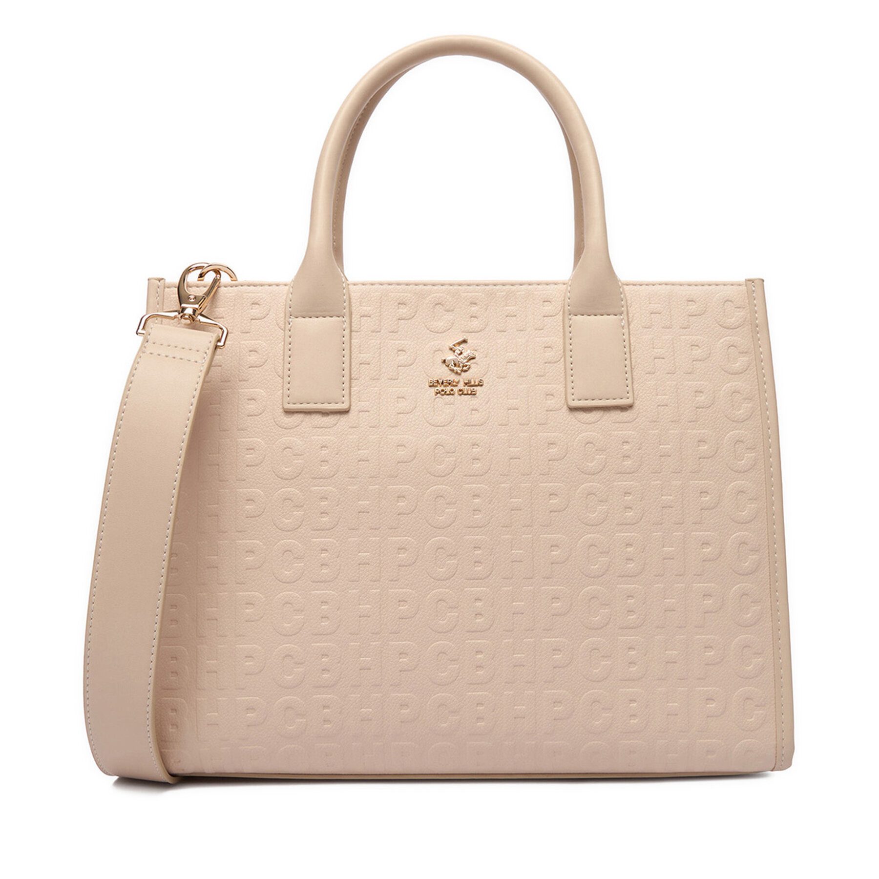 BEVERLY HILLS POLO CLUB Umhängetasche Beverly Hills Polo Club Damen Tasche Beige