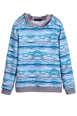coolismo Kapuzensweatshirt Kinder-Sweater Hoodie für Jungen mit Wave-Print Baumwolle, europäische Produktion