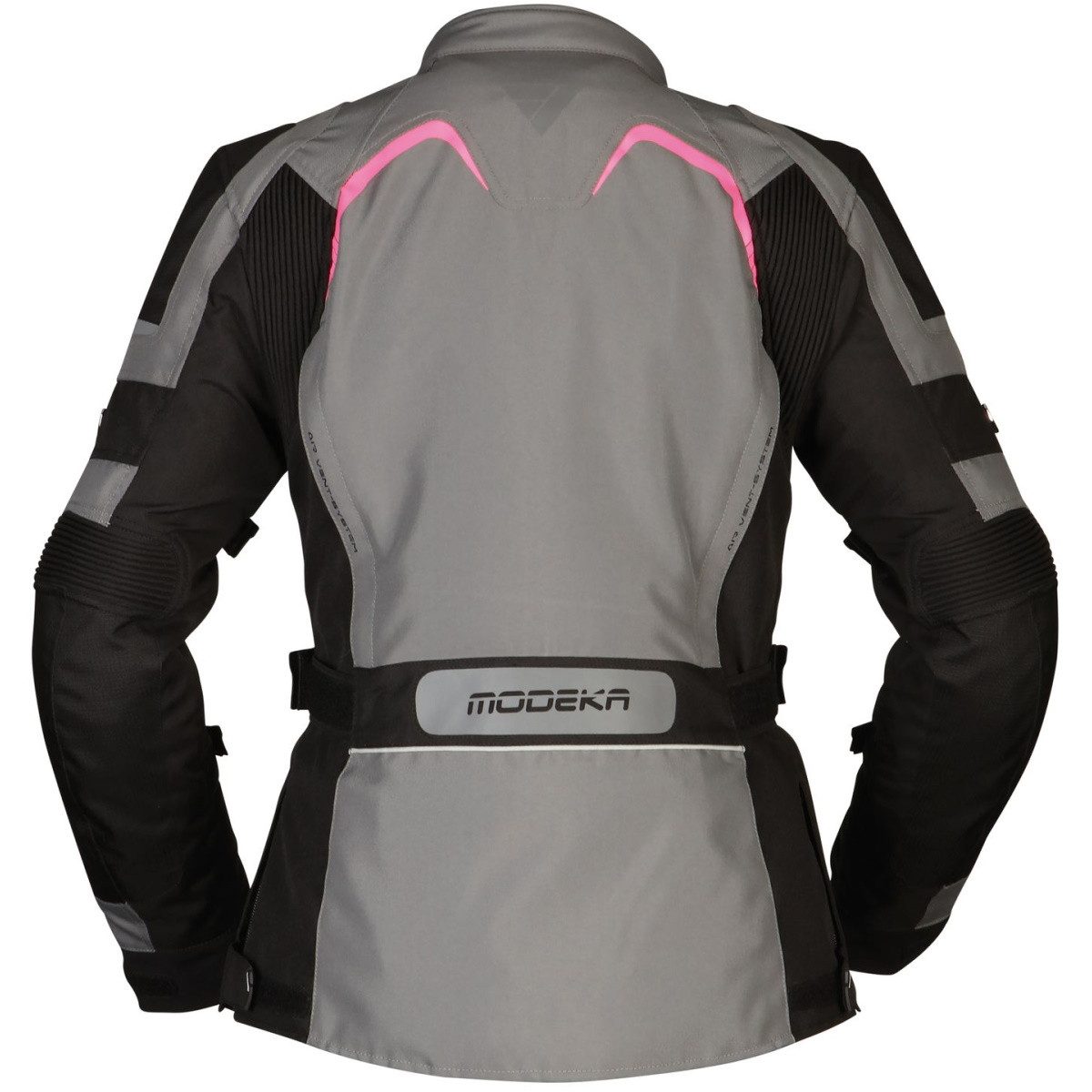 Modeka Motorradjacke Modeka Elaya Lady Textiljacke Damen grau / schwarz atm günstig online kaufen