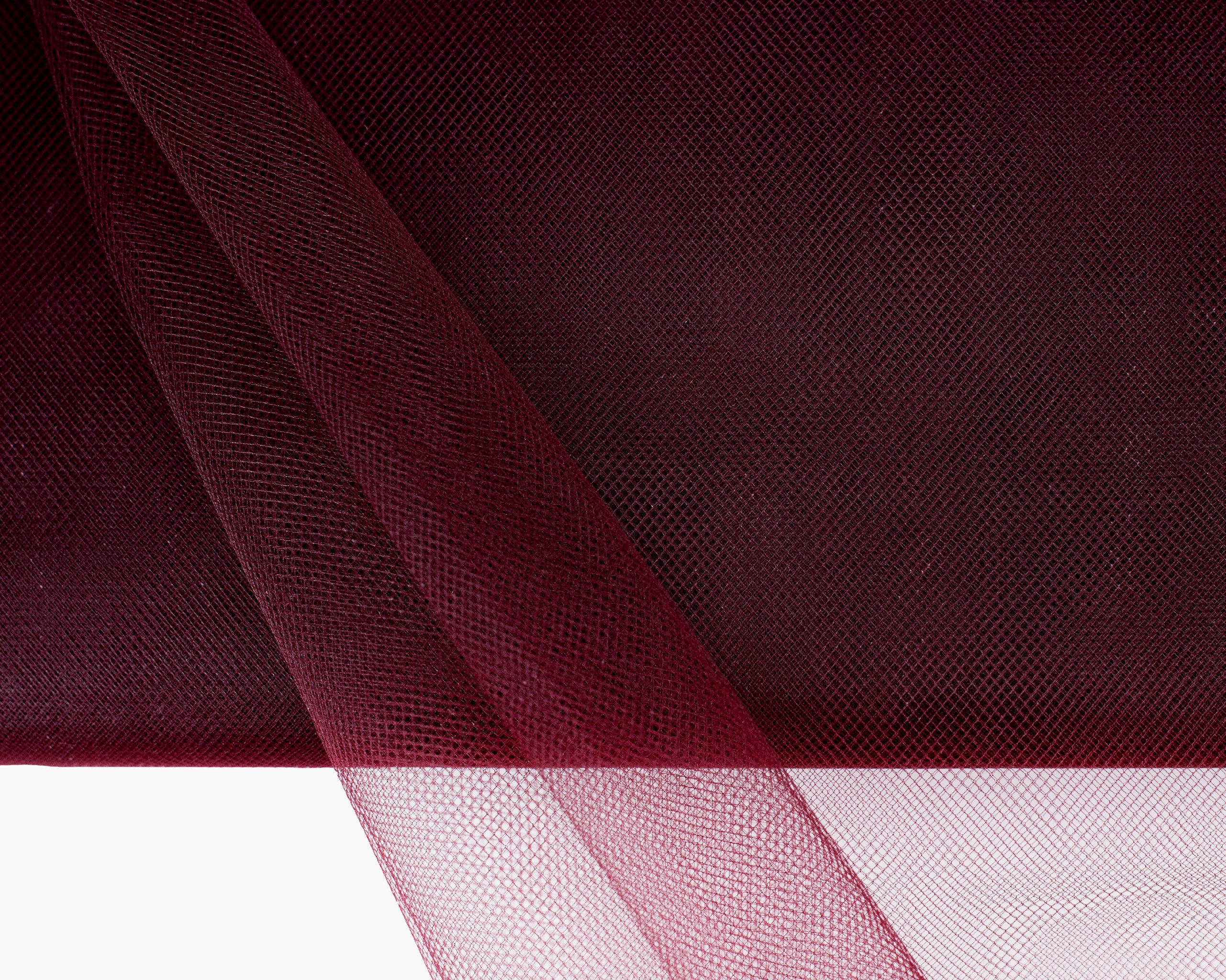 Creativery Stoff, TÜLL Stoff 10m x 150cm Beere