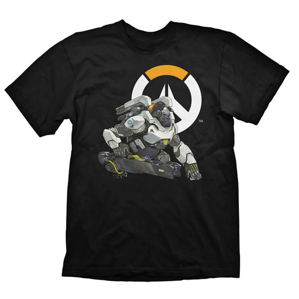 GAYA T-Shirt Overwatch T-Shirt mit Winston Logo, Schwarz, Größe: XL - XL (1-tlg) Winston Overwatch Shirt XXL
