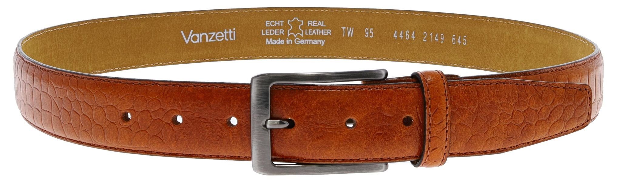 Vanzetti Ledergürtel V4464 Cognac