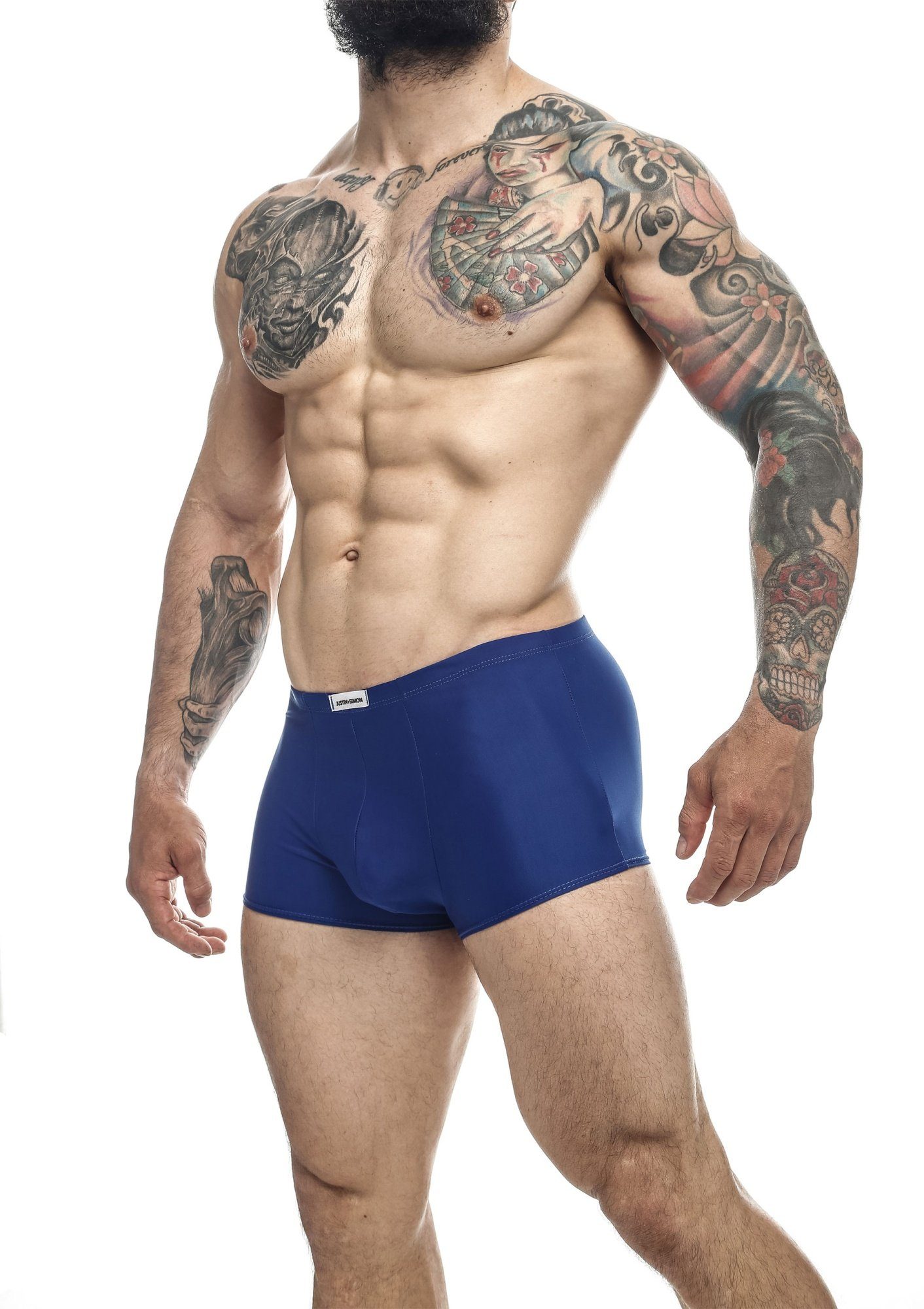 Justin + Simon Boxershorts Classic Boxer - navy blau (1-St) chlorbeständig