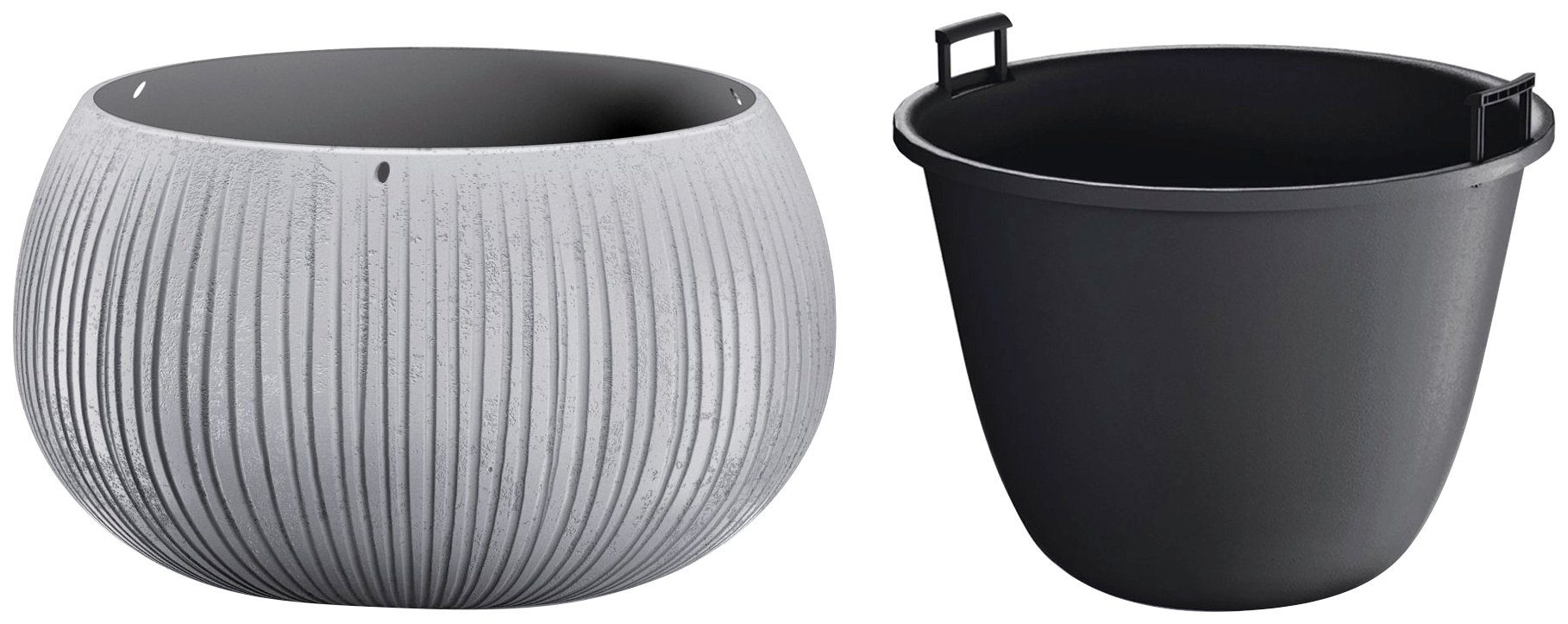 Prosperplast Blumentopf Beton Bowl (1 St), Ø37cm x 21,8cm günstig online kaufen