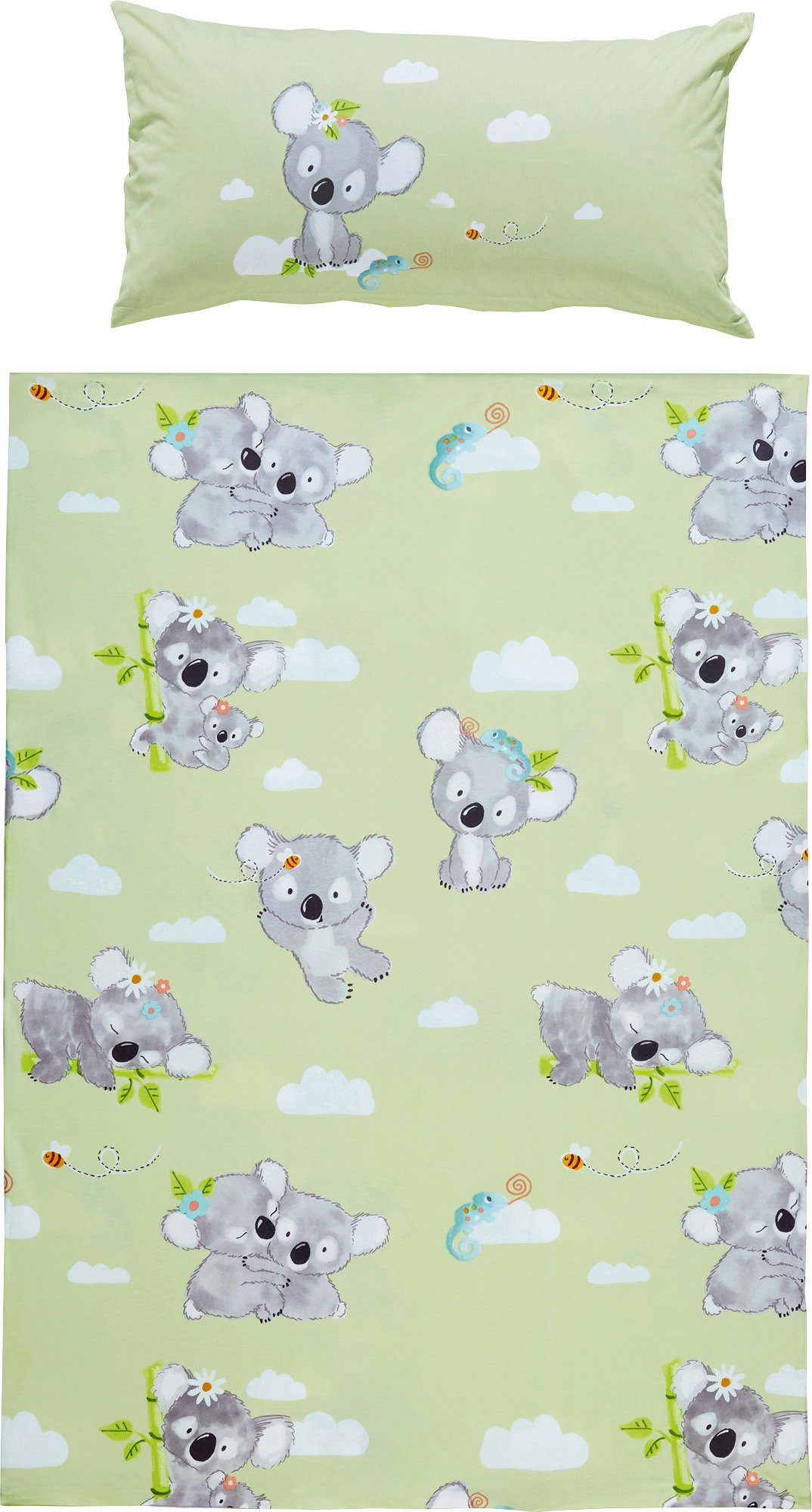 Erwin Müller Kinderbettwäsche Kinder-Bettwäsche "Koala", Renforcé, Renforcé Motiv: Kleine Koalas/Tiermotive: Koalas