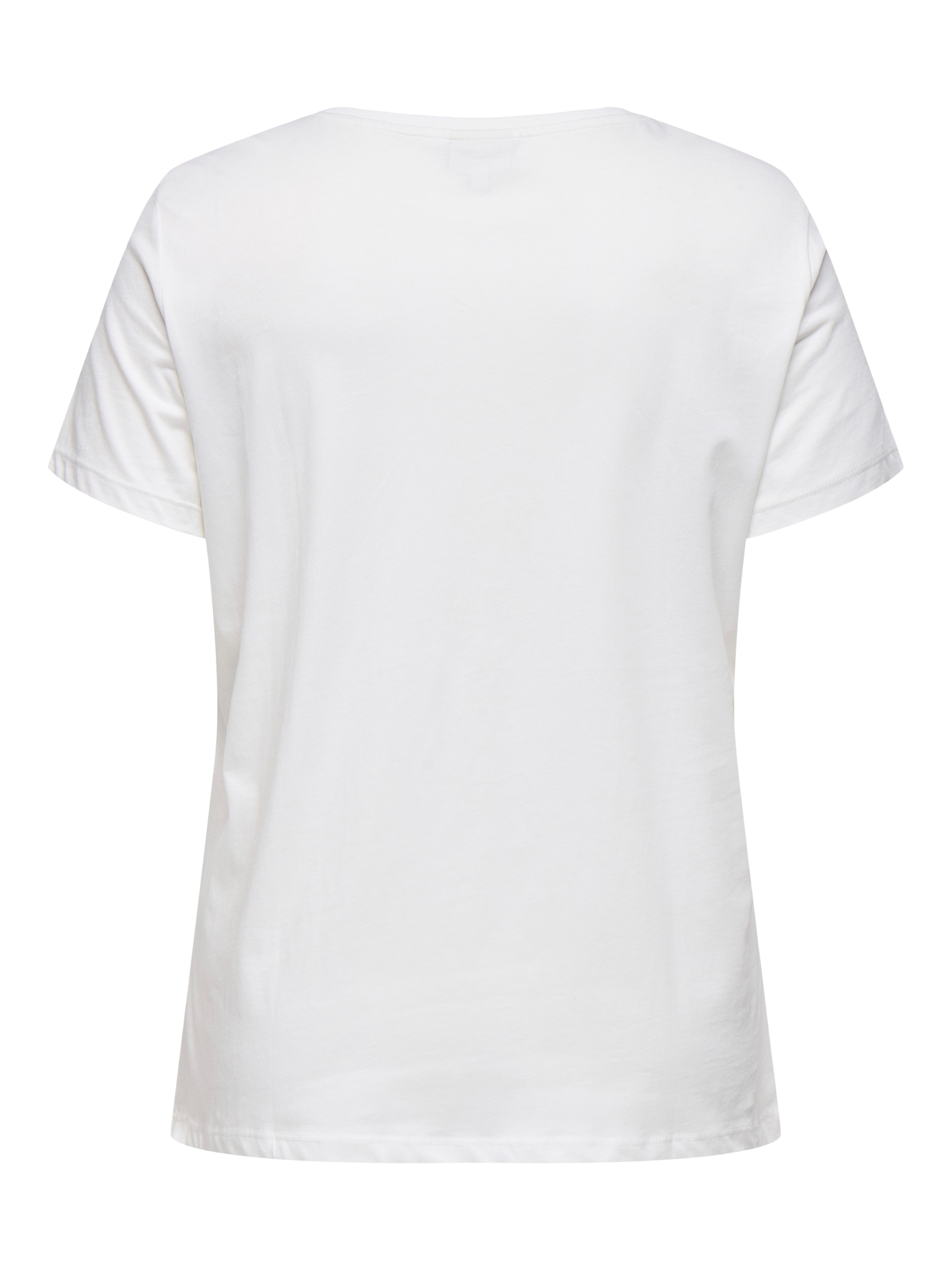 ONLY CARMAKOMA Kurzarmshirt CARXMAS HOLIDAY O-NECK günstig online kaufen