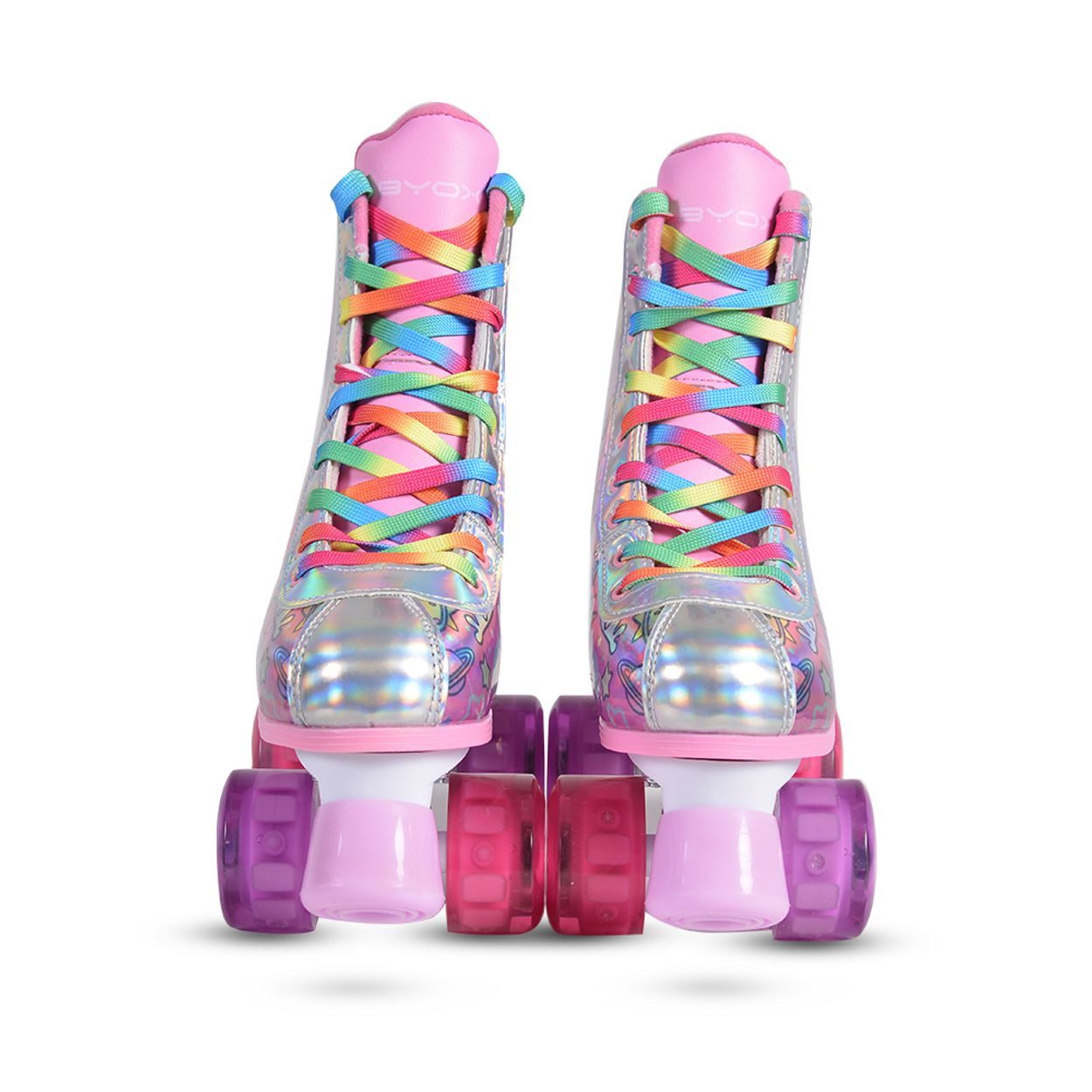 Byox Rollschuhe Rollschuhe Einhorn, PU-Räder beleuchtet, ABEC-5 Lager, verschiedene Größen