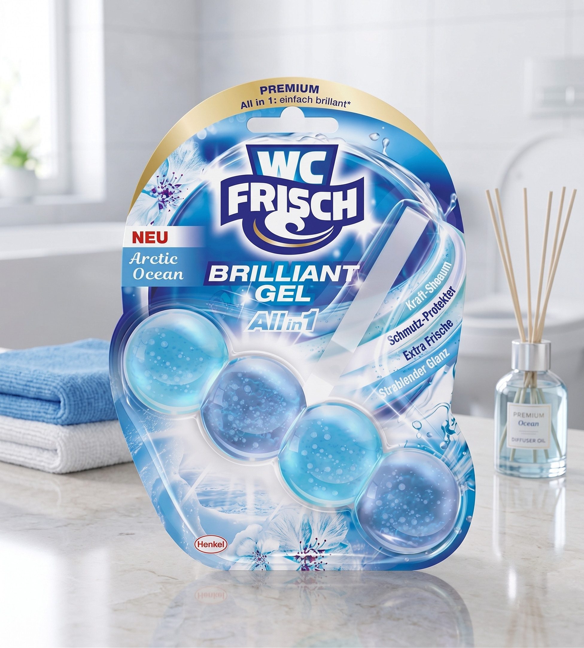 WC Frisch WC Frisch Brilliant All-in-1 WC-Duftspüler Arktischer Ozean, 42g Badreiniger