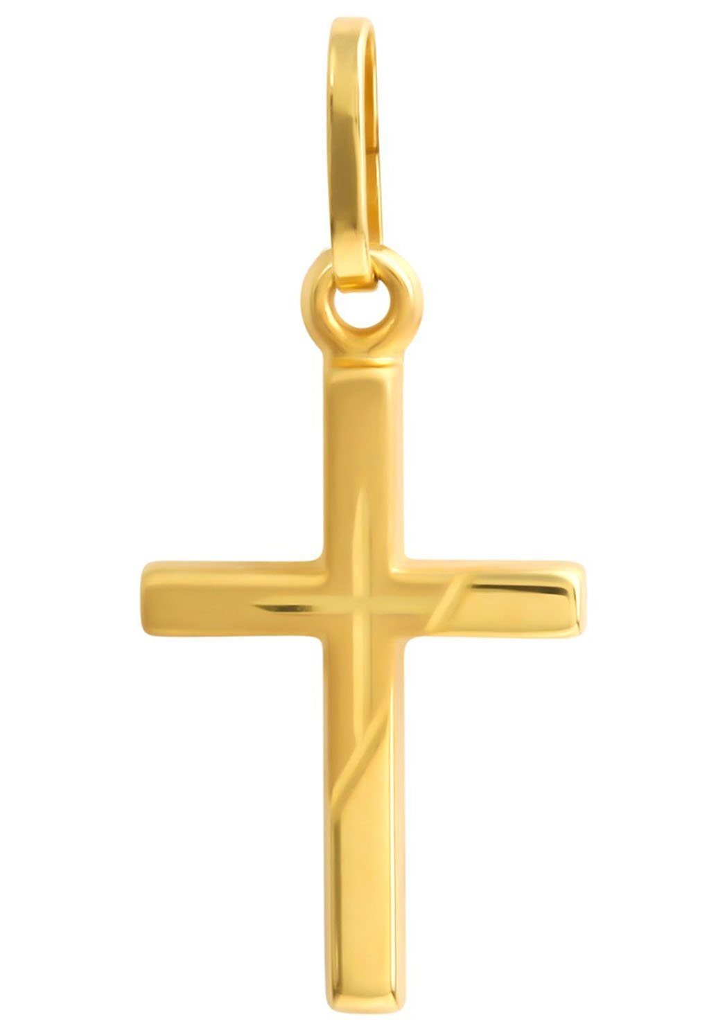 Kreuzanhänger Schmuck Geschenk Gold 333 Halsschmuck Anhänger für Halskette Kreuz