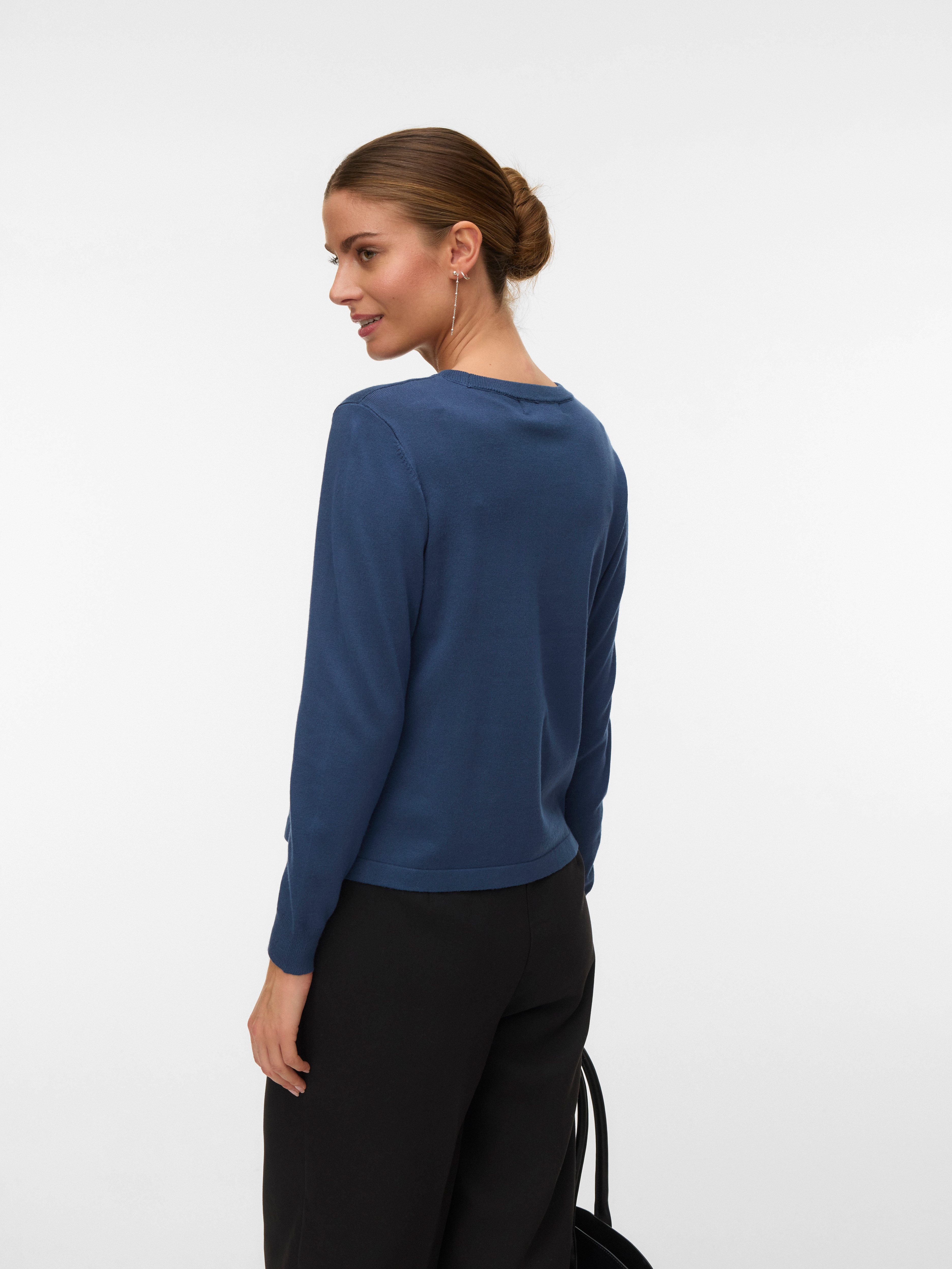 Vero Moda Strickpullover VMSILJE LS O-NECK PULLOVER NOOS günstig online kaufen