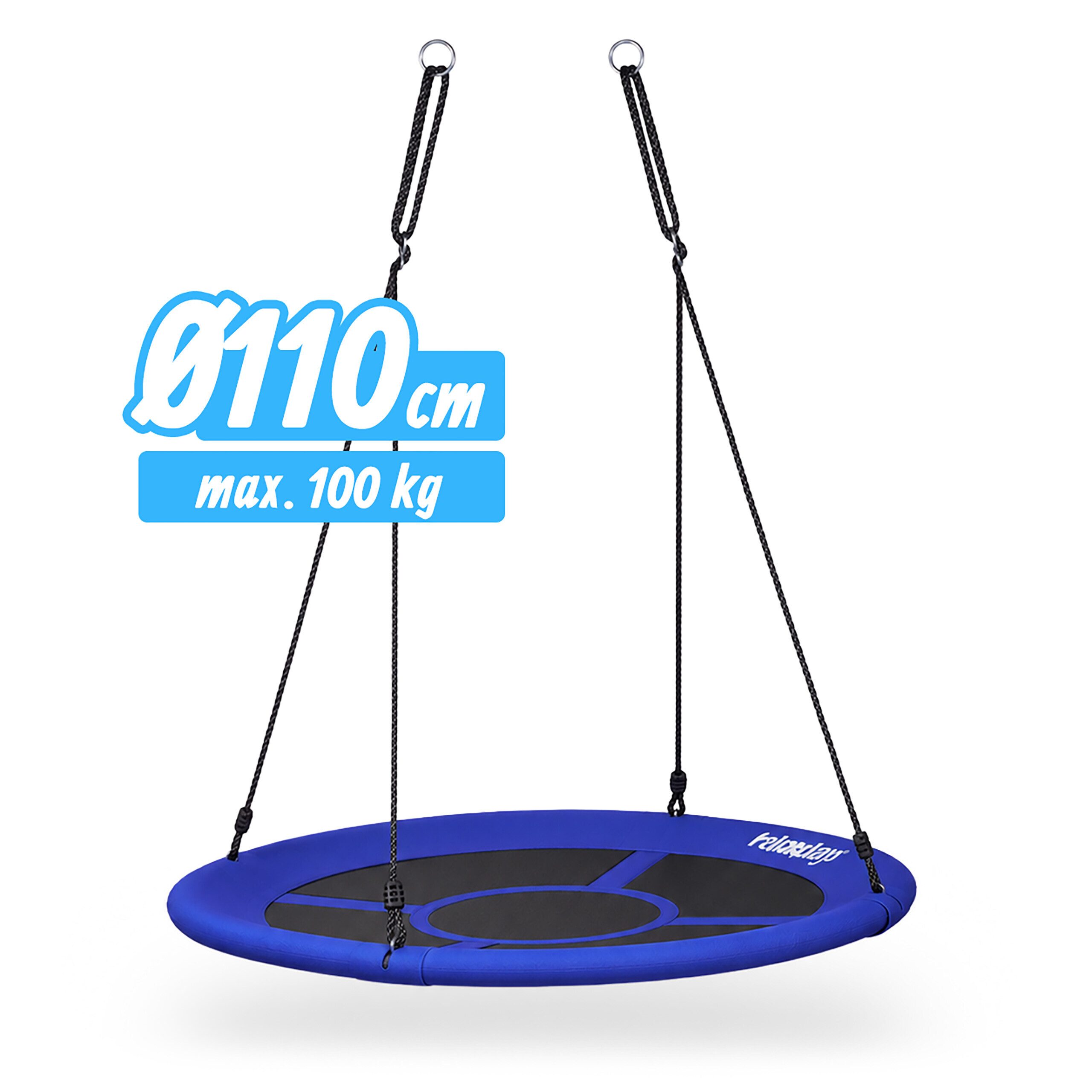 relaxdays Nestschaukel rund mit geschlossenem Sitz, (1-tlg), 110 cm