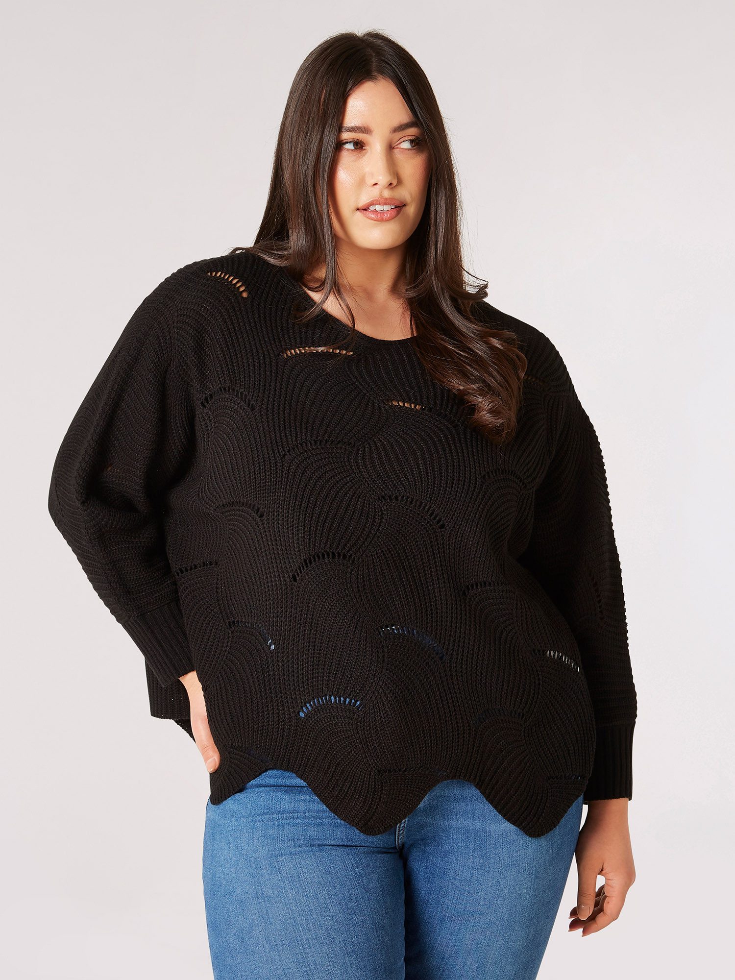 Langarmshirt in unifarben