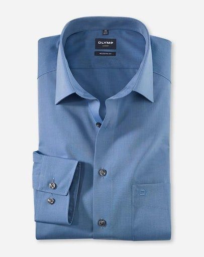 OLYMP Businesshemd Luxor modern fit blau