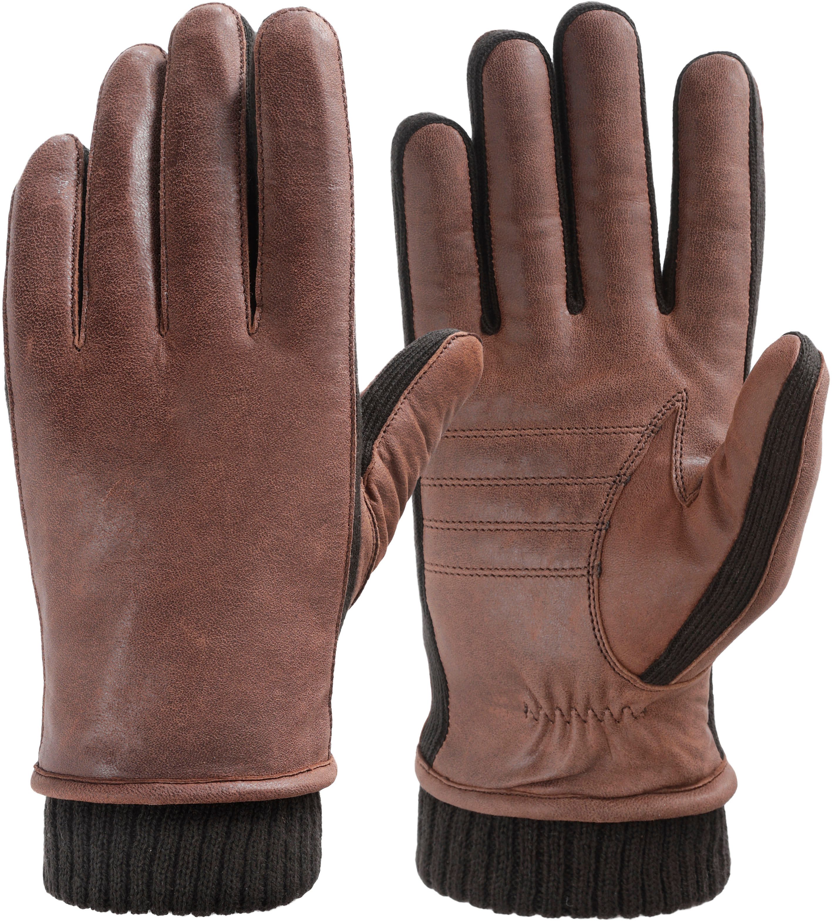 PEARLWOOD Lederhandschuhe mit wärmendem Futter günstig online kaufen
