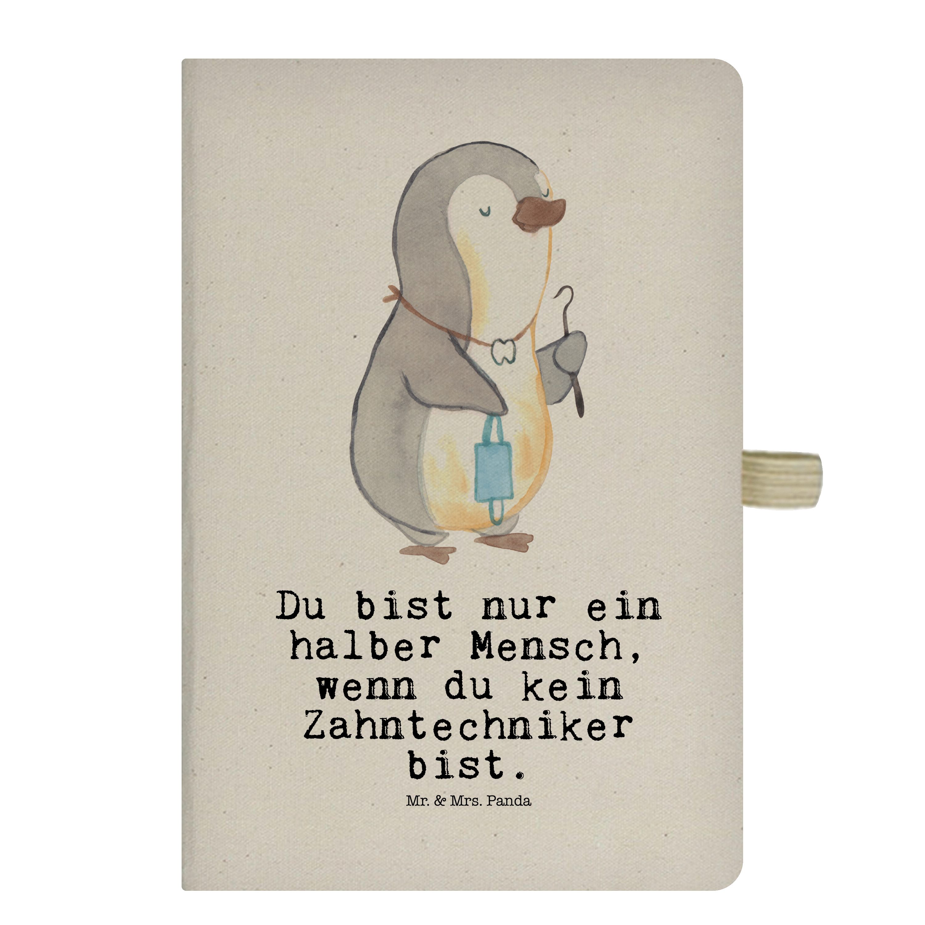 Geschenk, - Panda Transparent Notizbuch Mrs. Zahntechniker & Panda Mrs. & Skizzenbuc Mr. Abschied, Herz mit Mr. -
