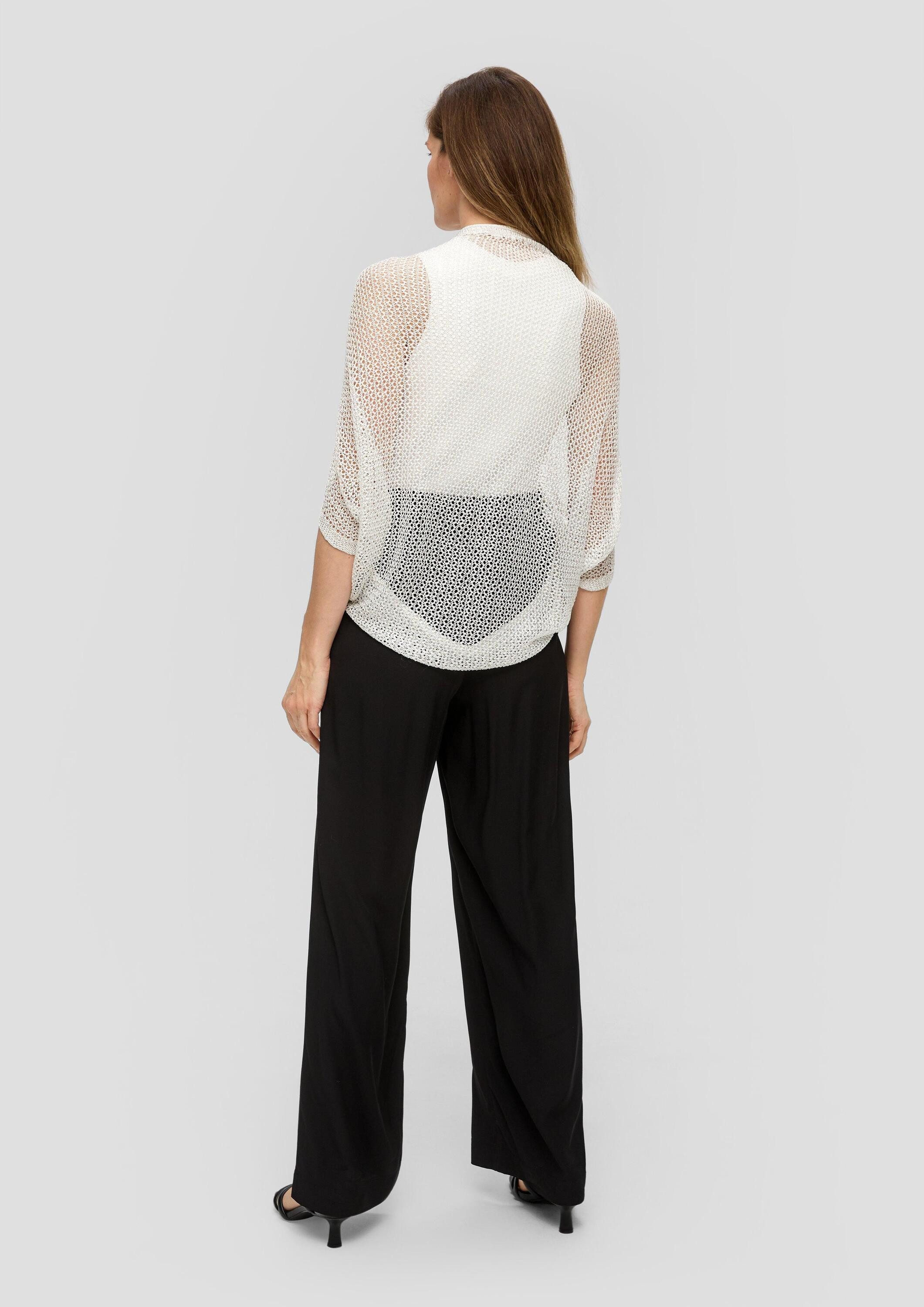 s.Oliver Poncho Tuch Bolero aus Lochstrick günstig online kaufen