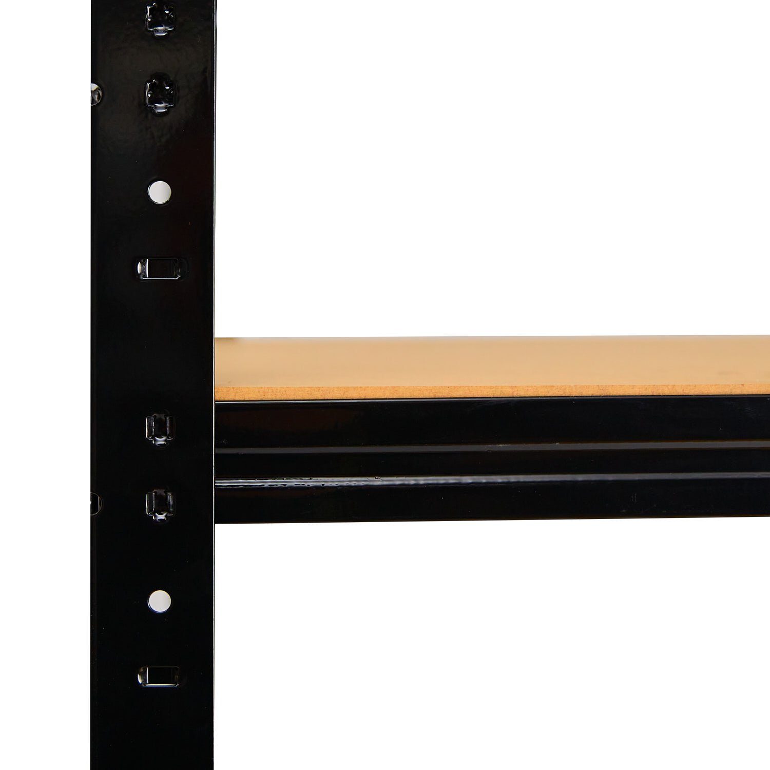 shelfplaza Schwerlastregal BLACK, 100x80x50cm schwarz, 3 Böden, Wohnraumregal oder Büroregal