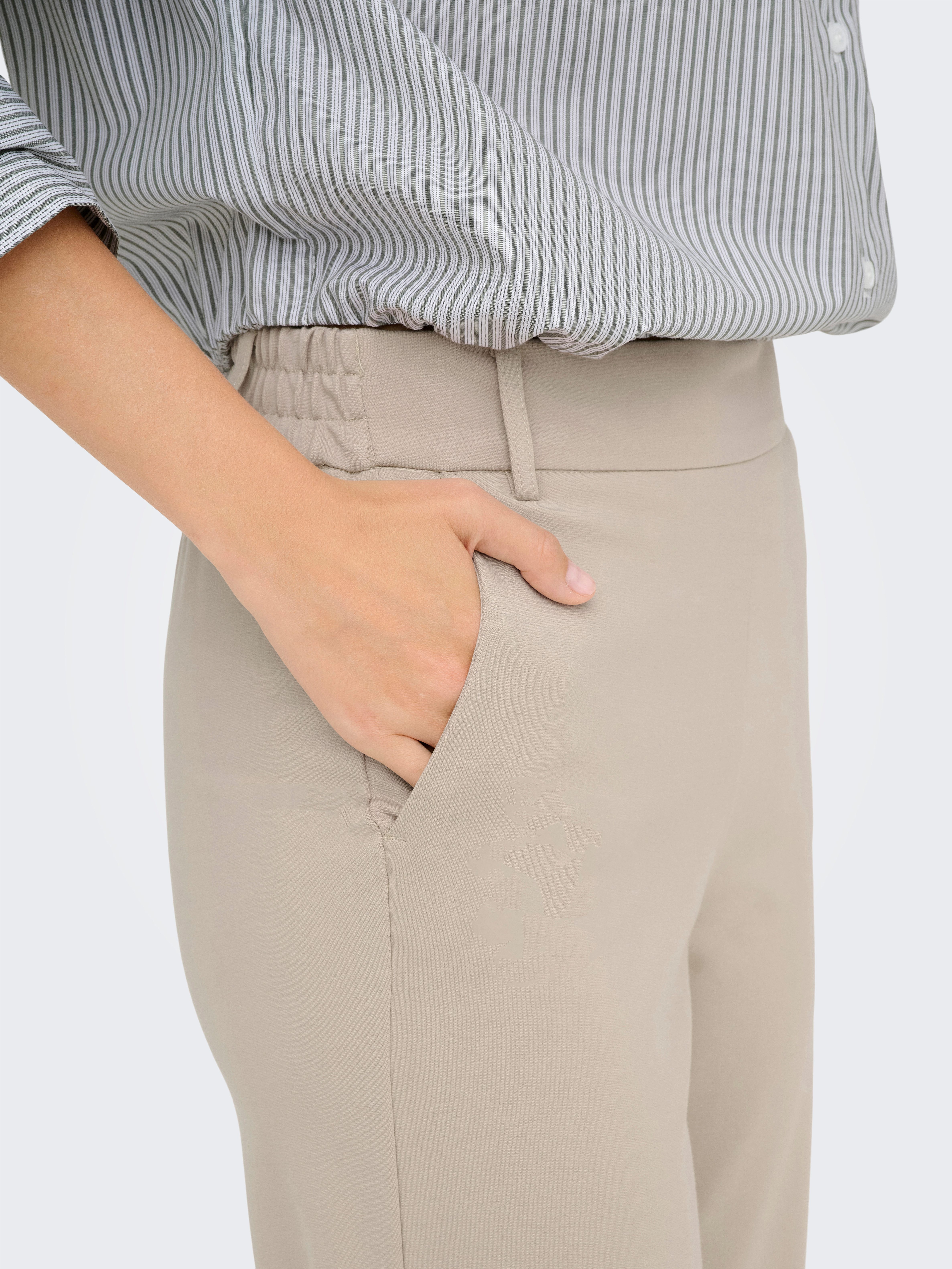 ONLY Anzughose ONLPOPTRASH LIFE MW STRAIGHT PANT PNT Viskosemischung