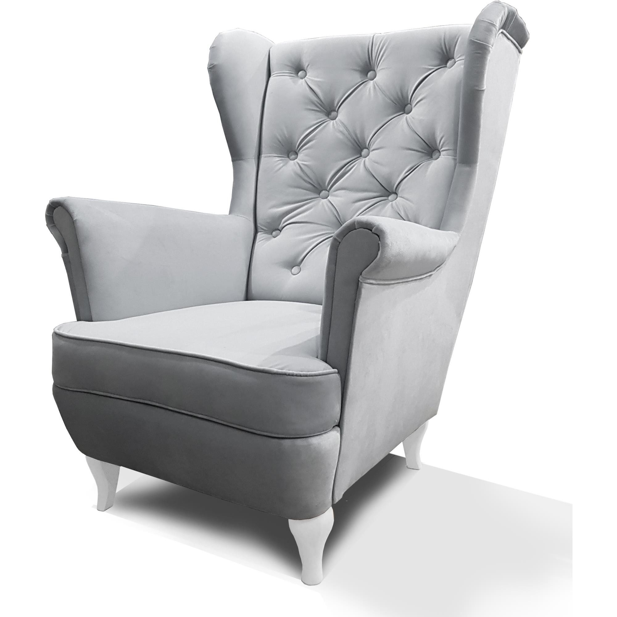 Beautysofa Ohrensessel Sessel FALCO Chesterfield Wohnzimmersessel günstig online kaufen
