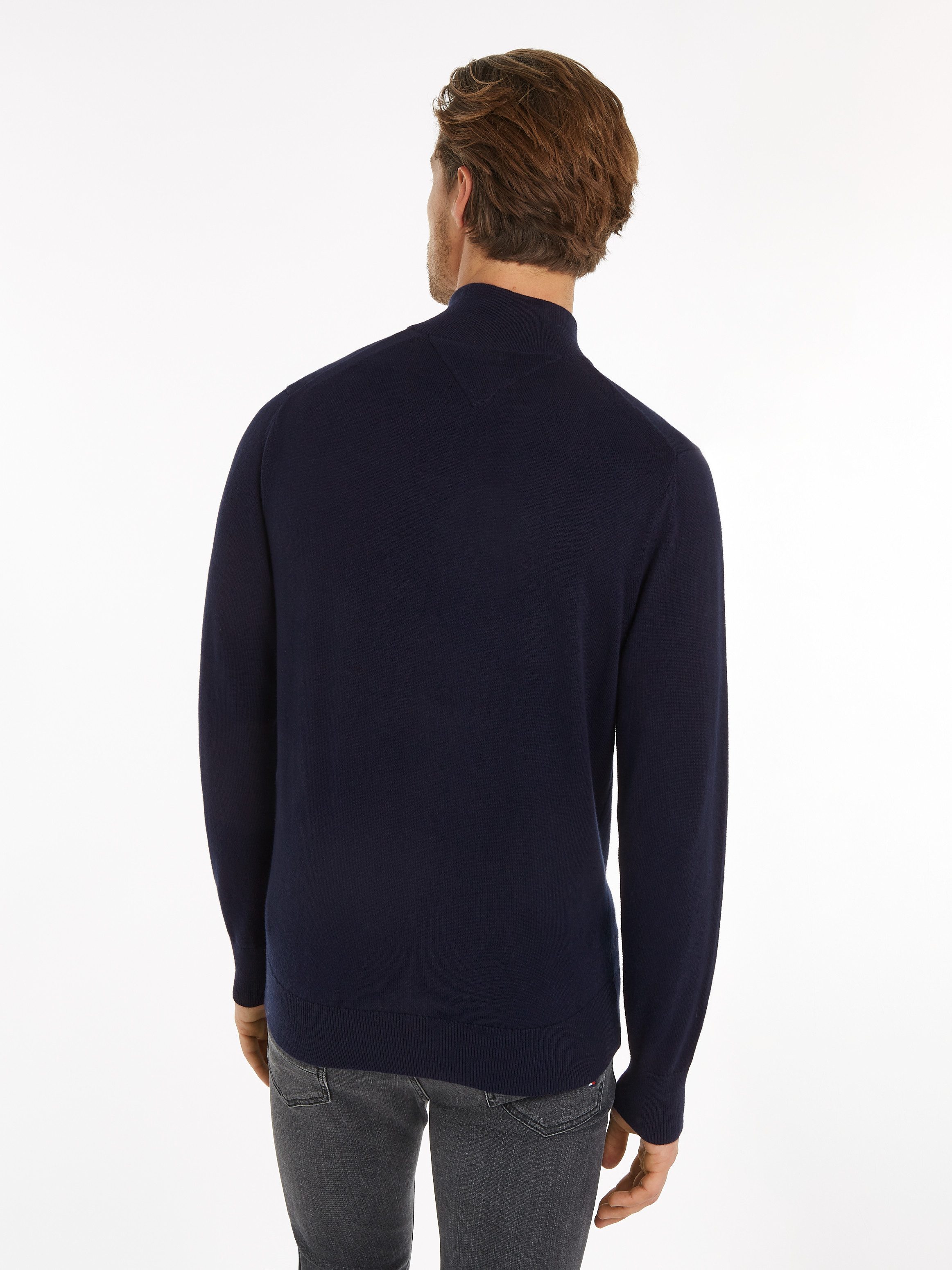 Tommy Hilfiger Troyer PIMA ORG CTN CASHMERE ZIP MOCK