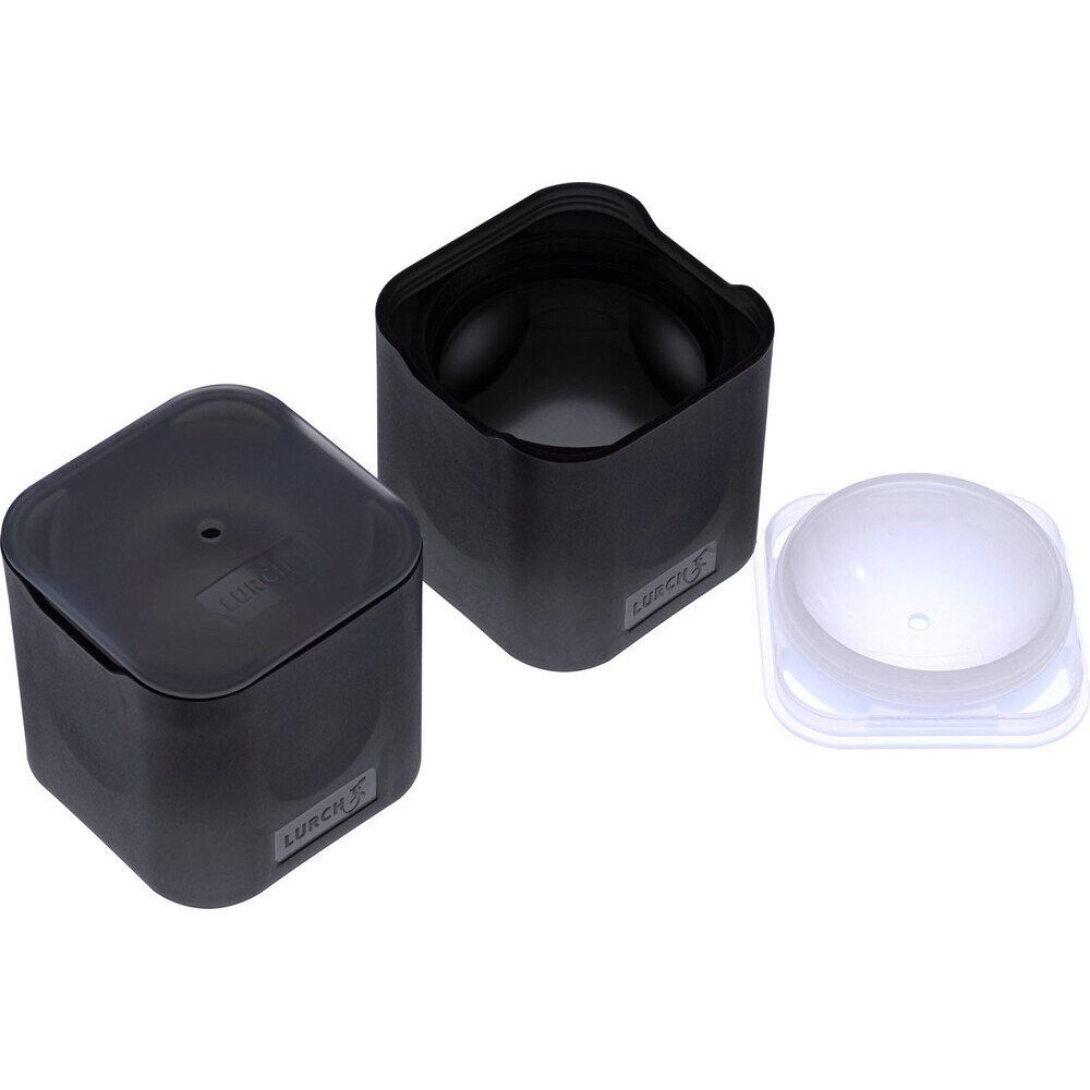 Lurch Eiswürfelform Eiswürfelform Spheres 2er-Set Flexi-Form schwarz, (Set 2-tlg), Eiswürfelform Spheres, 2-tlg., Ø6cm, Platin-Silikon, schwarz