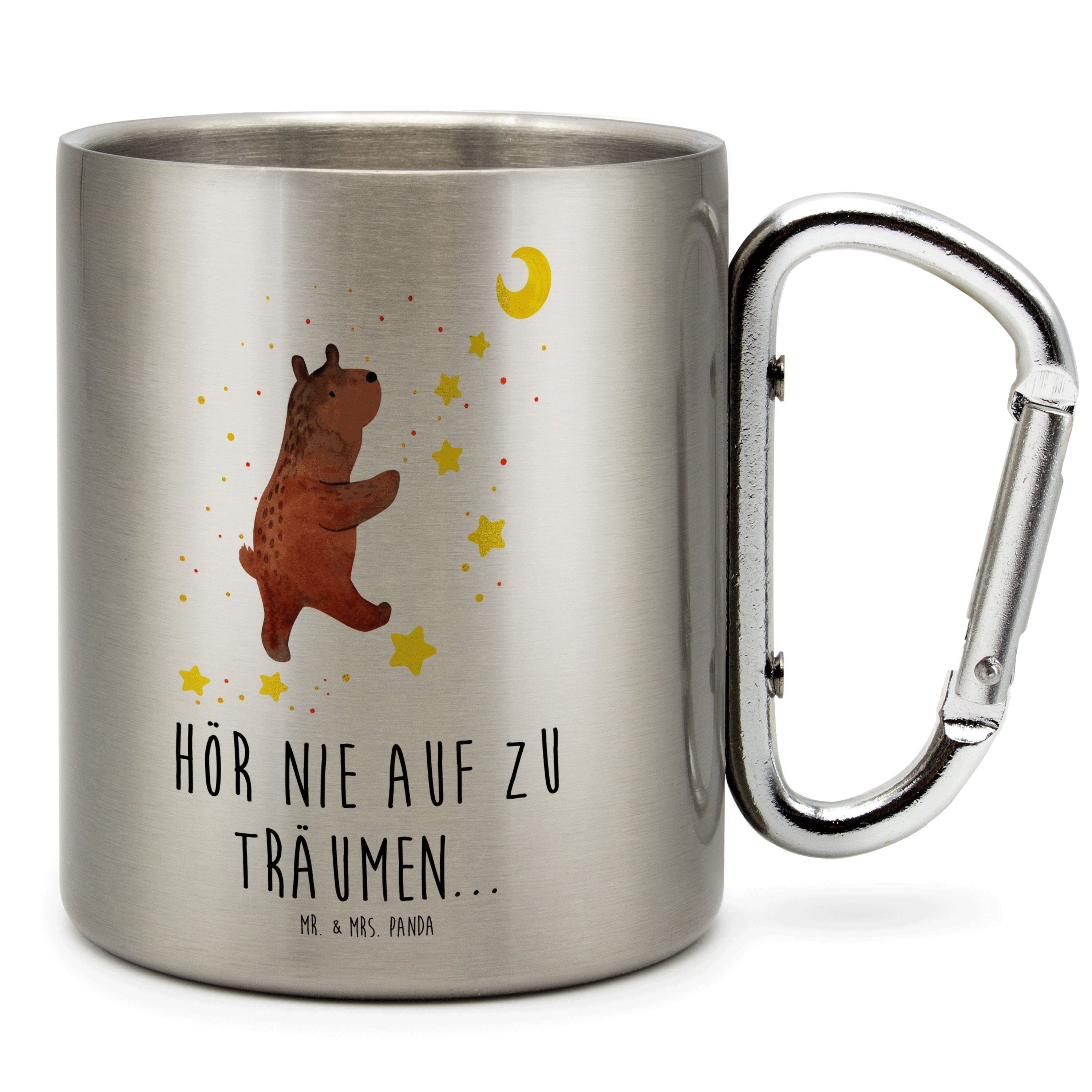 & - Tasse, Geschenk, Transparent Bär Traum, Tasse - Teddybär, Edelstahl Mr. Mrs. Träume Panda Outdoor,