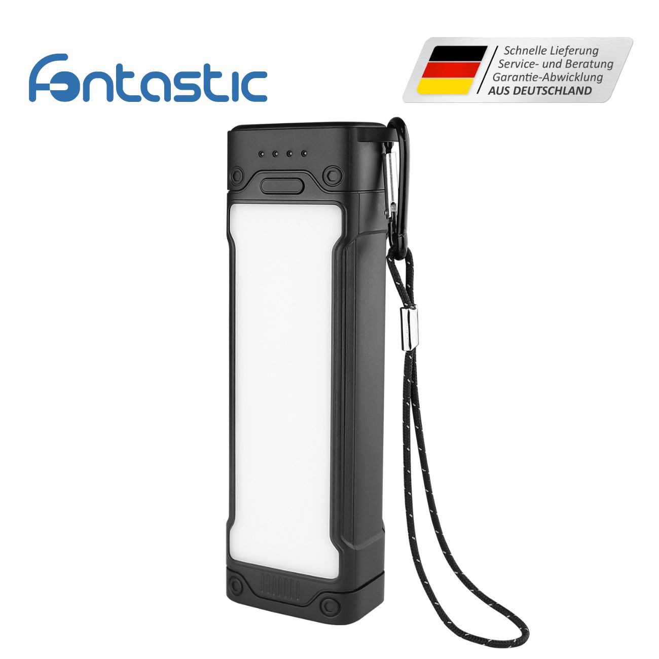 fontastic Power Bank Atria20 Powerbank, LED Leuchte