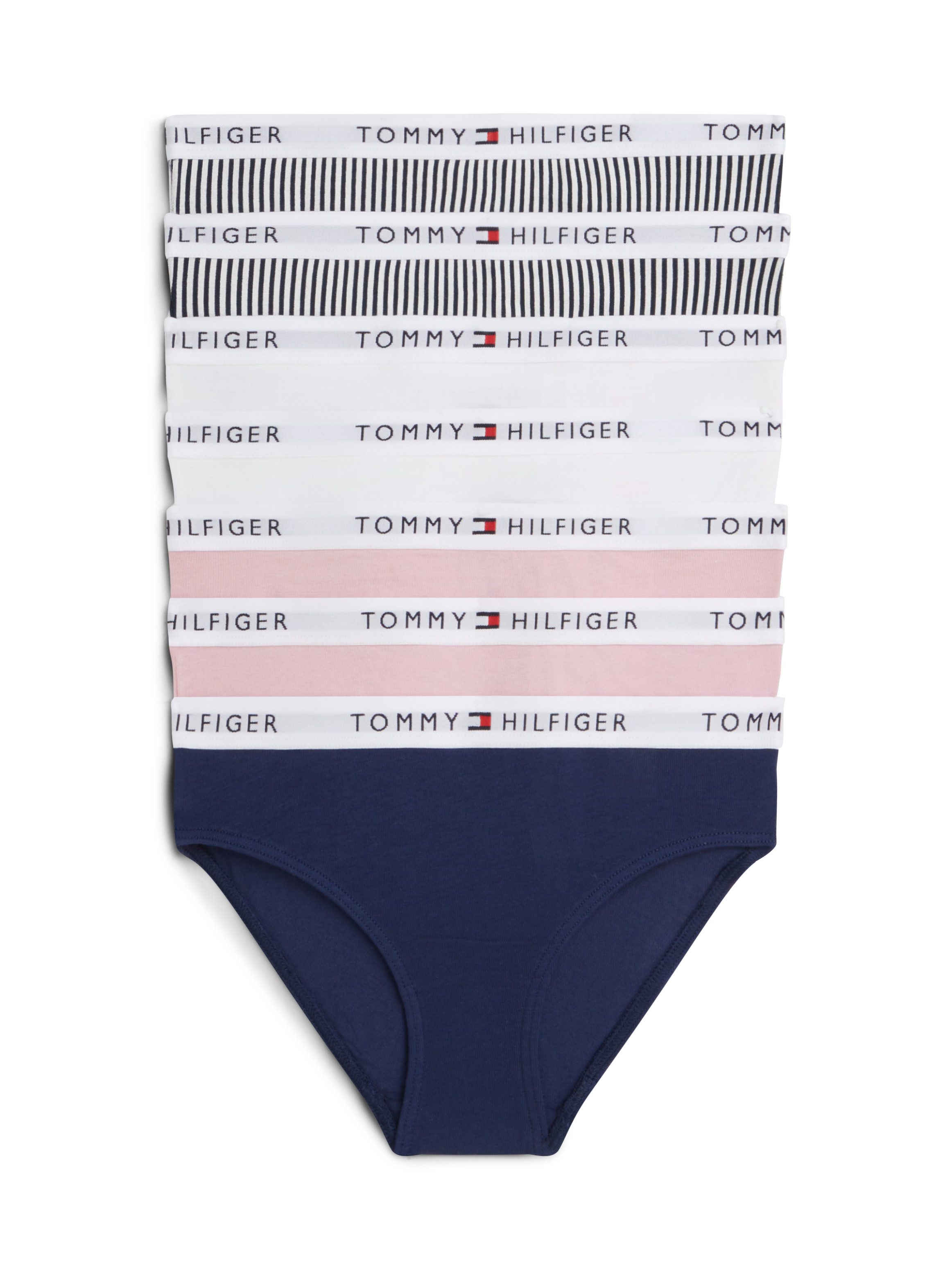 Tommy Hilfiger Underwear Bikinislip 7PK BIKINI PRINT (Packung, 7-St., 7er) mit Logobund