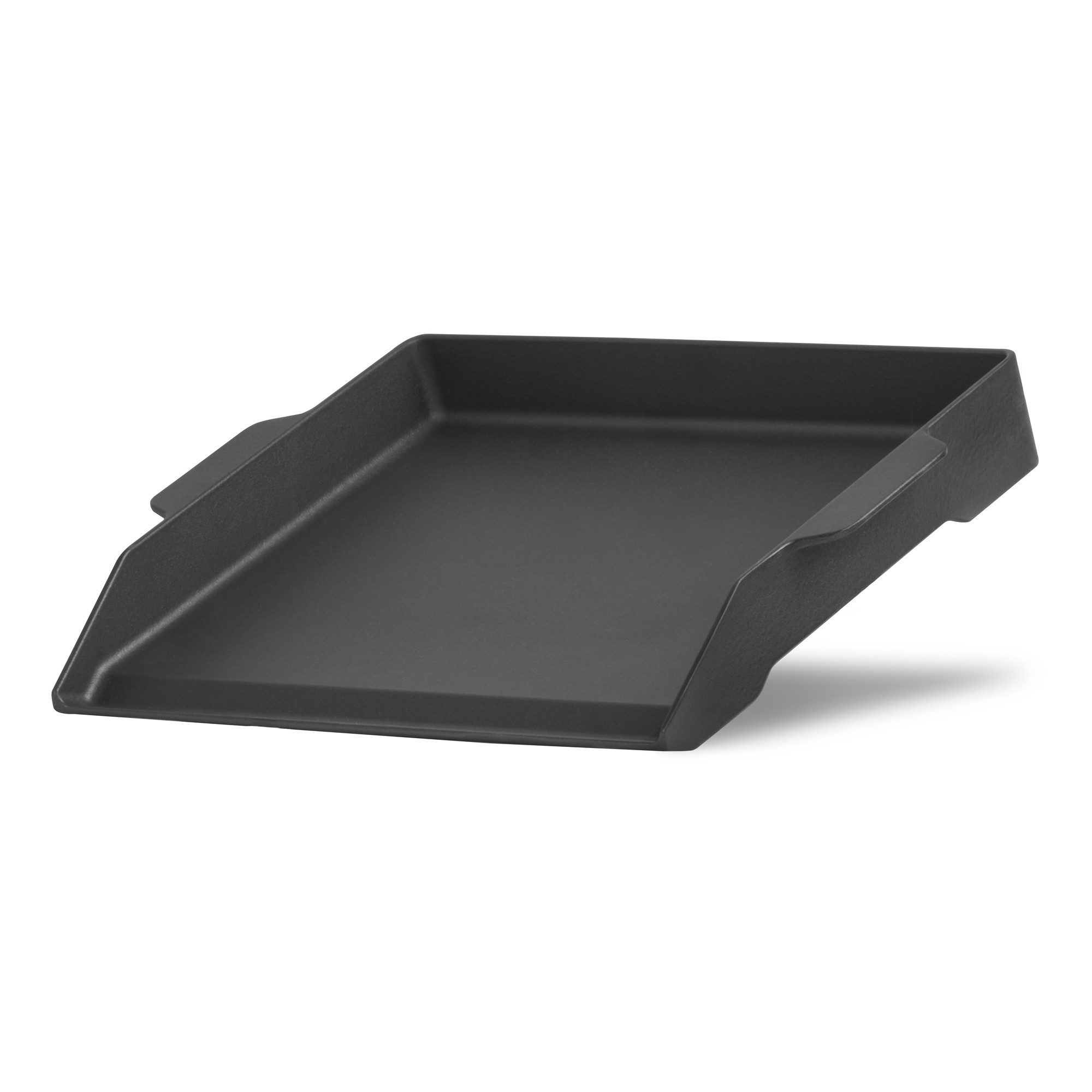 Grillplatte Gusseisen Grillplatte, 47 x 36 cm, BBQ Plancha emailliert, Grillpfanne
