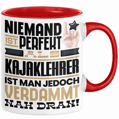 Trendation Tasse Kajaklehrer Geschenk Tasse Lustige Geschenkidee für Kajaklehrer Geburt