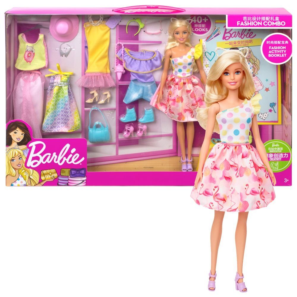 Mattel® Anziehpuppe Barbie Mode Kollektion Spielset Barbie Mattel GFB83  Puppe mit Kleidung