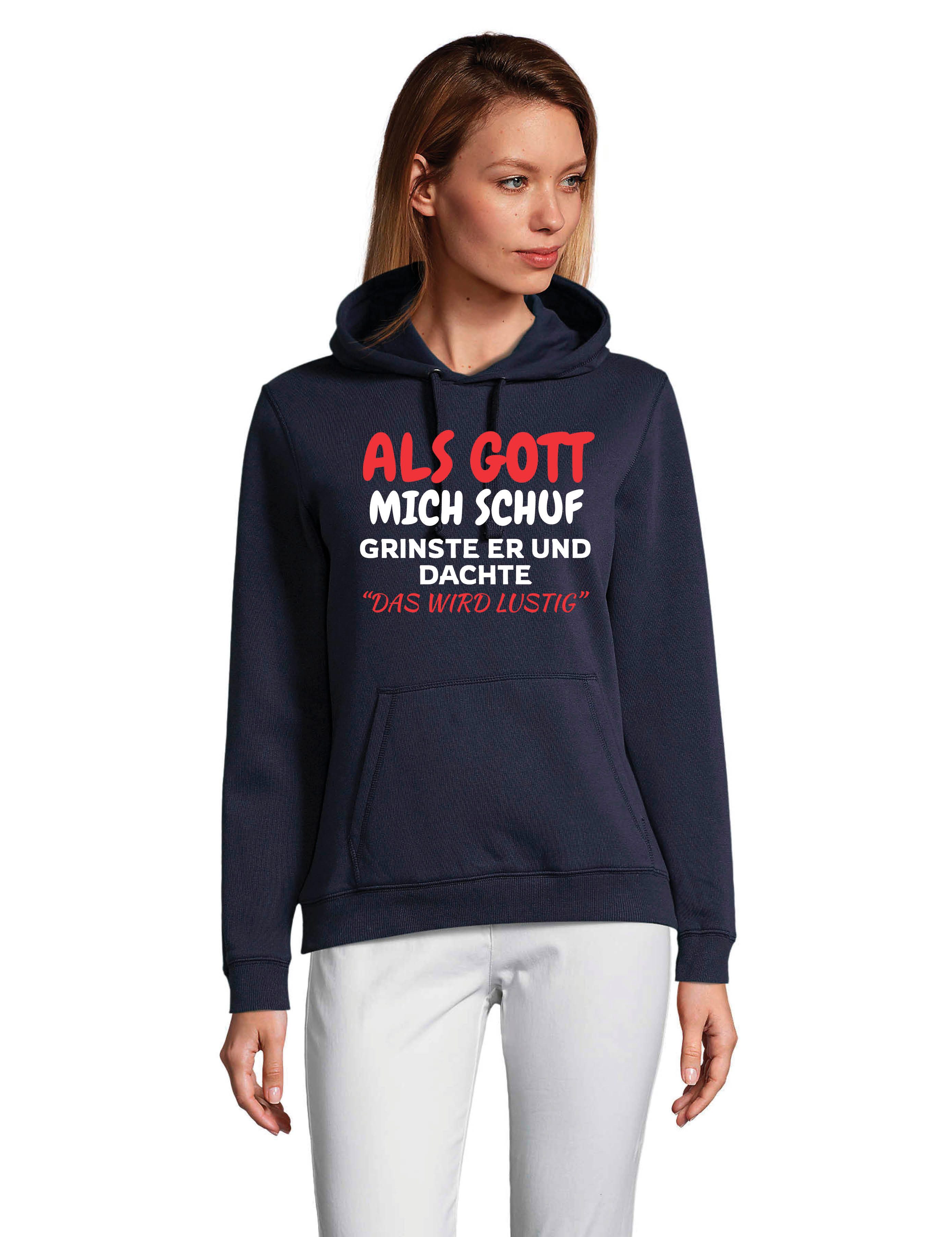 Youth Designz Kapuzenpullover Als Gott mich Schuf: Damen Hoodie Pullover mi günstig online kaufen