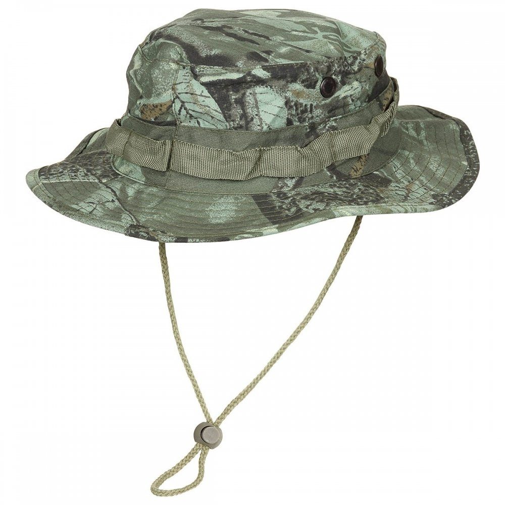 Outdoorhut US GI Buschhut, Kinnband, Rip Stop,GI Boonie, hunter-grün - S