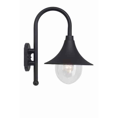 Brilliant LED Außen-Wandleuchte Berna, Lampe Berna Außenwandleuchte schwarz 1x A60, E27, 60W, geeignet für