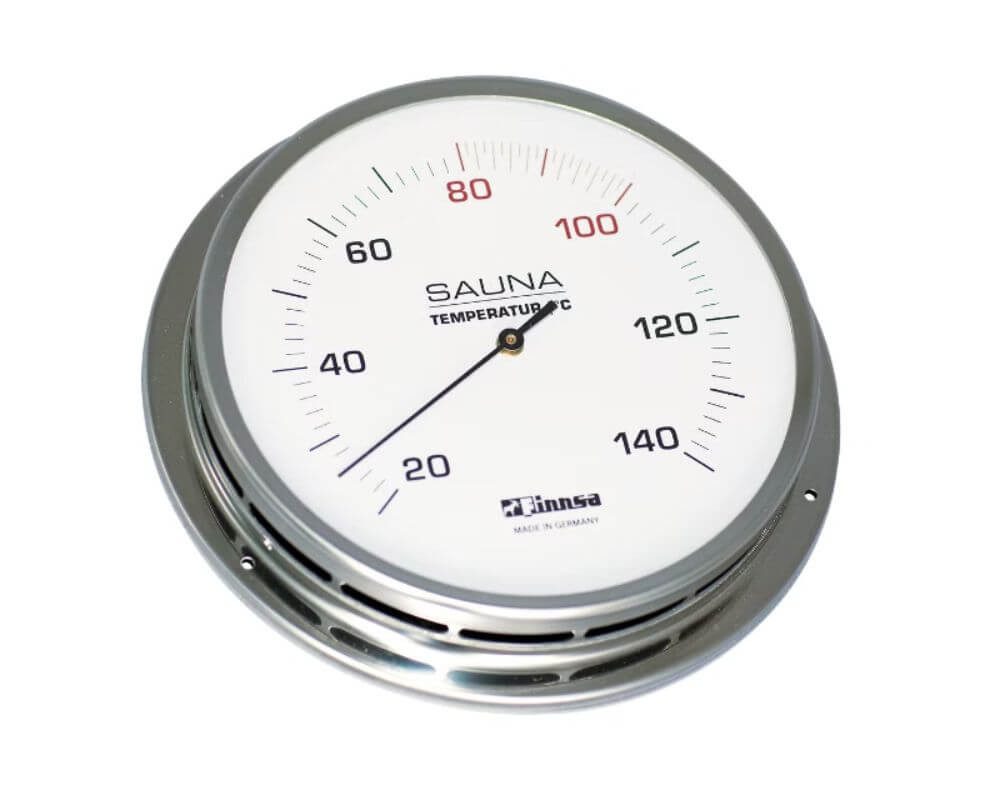 Finnsa® GmbH Infrarot-Thermometer Sauna-Thermometer 130 mm - mit Flansch