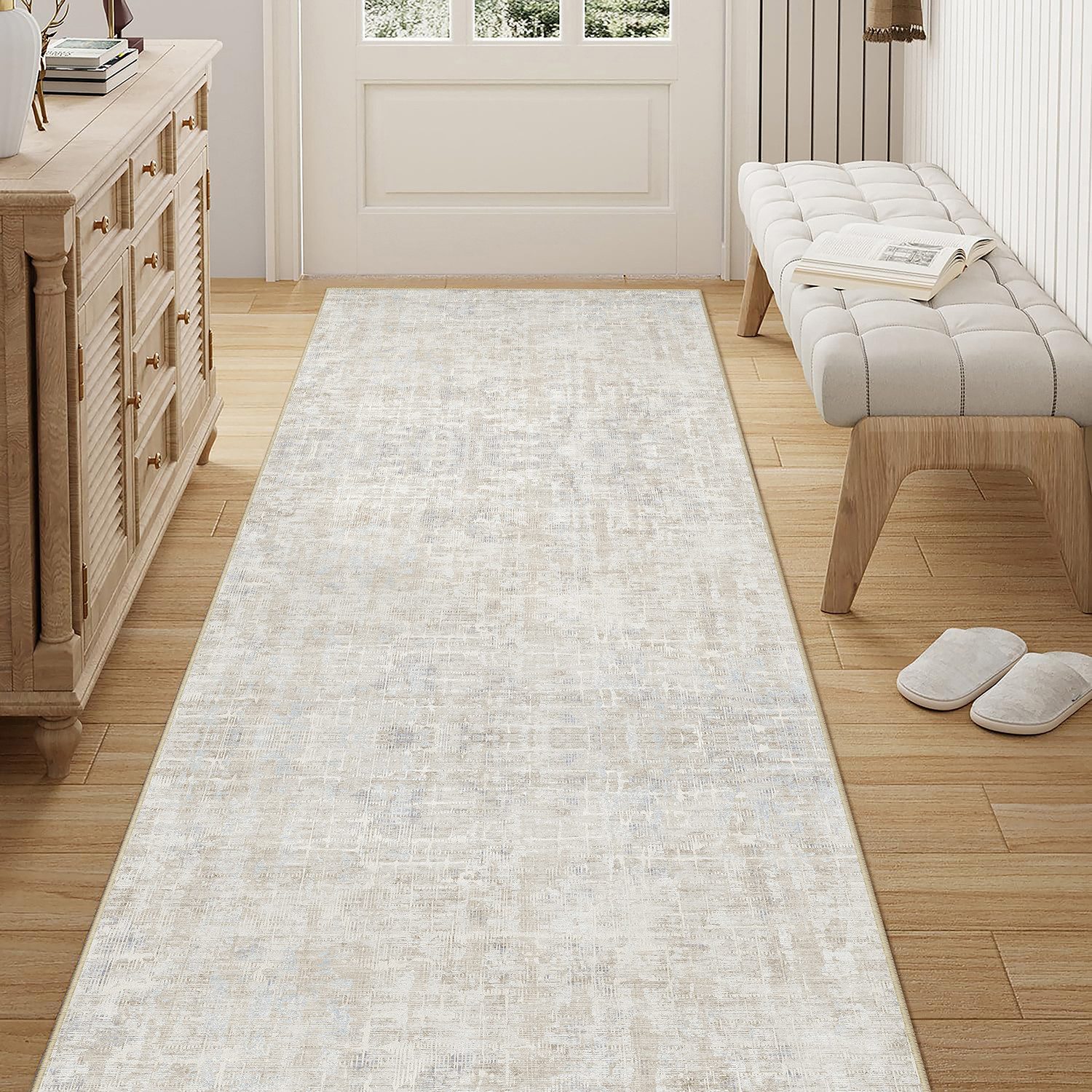 PURECOZY Teppich kurzflor, Wohnzimmerteppich, rutschfester Teppich, Abstrak günstig online kaufen