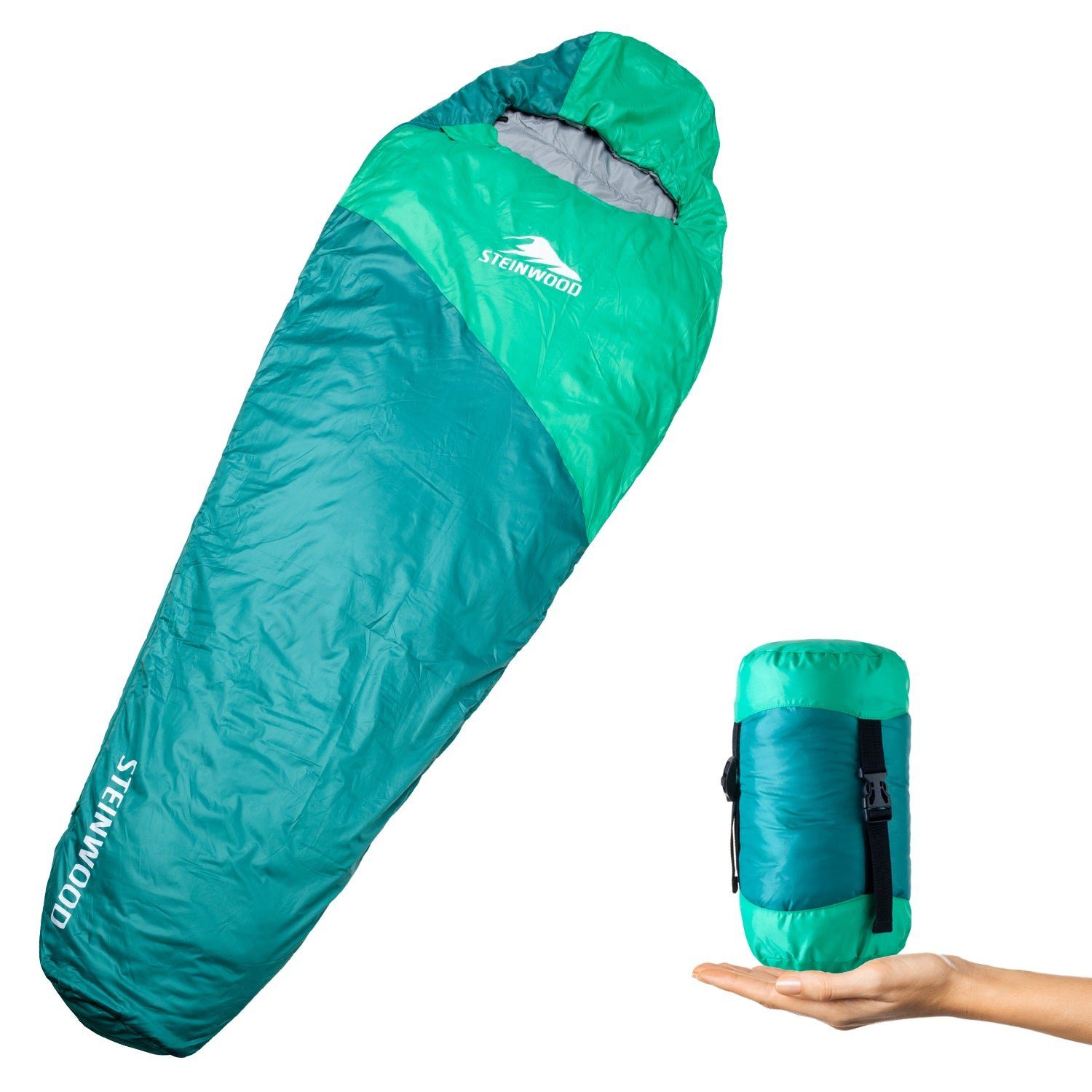 Mumienschlafsack Ultra leicht, Schlafsack koppelbar, Camping Schlafsack Outdoor, Decke…