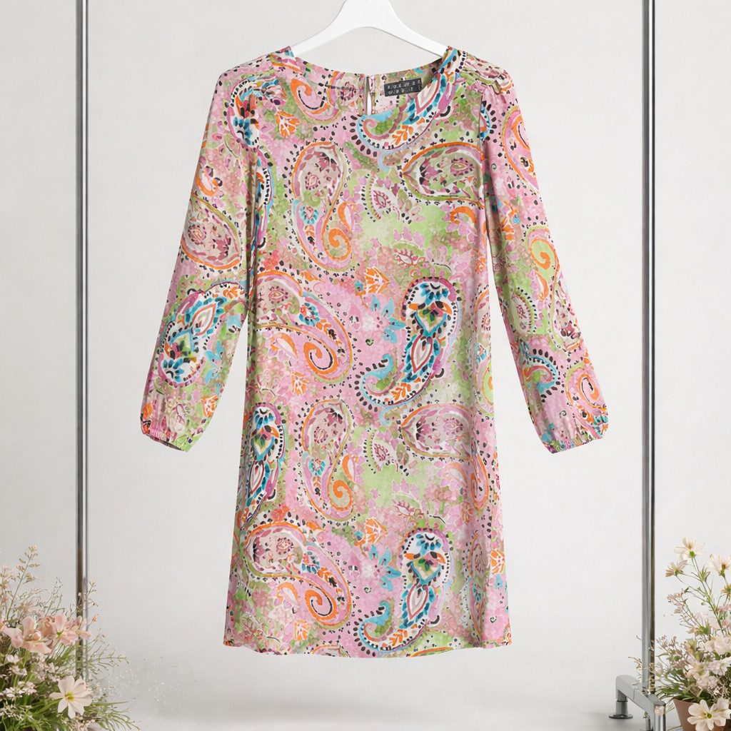 Zuckerwatte Druckkleid 78157 Floraler Druck