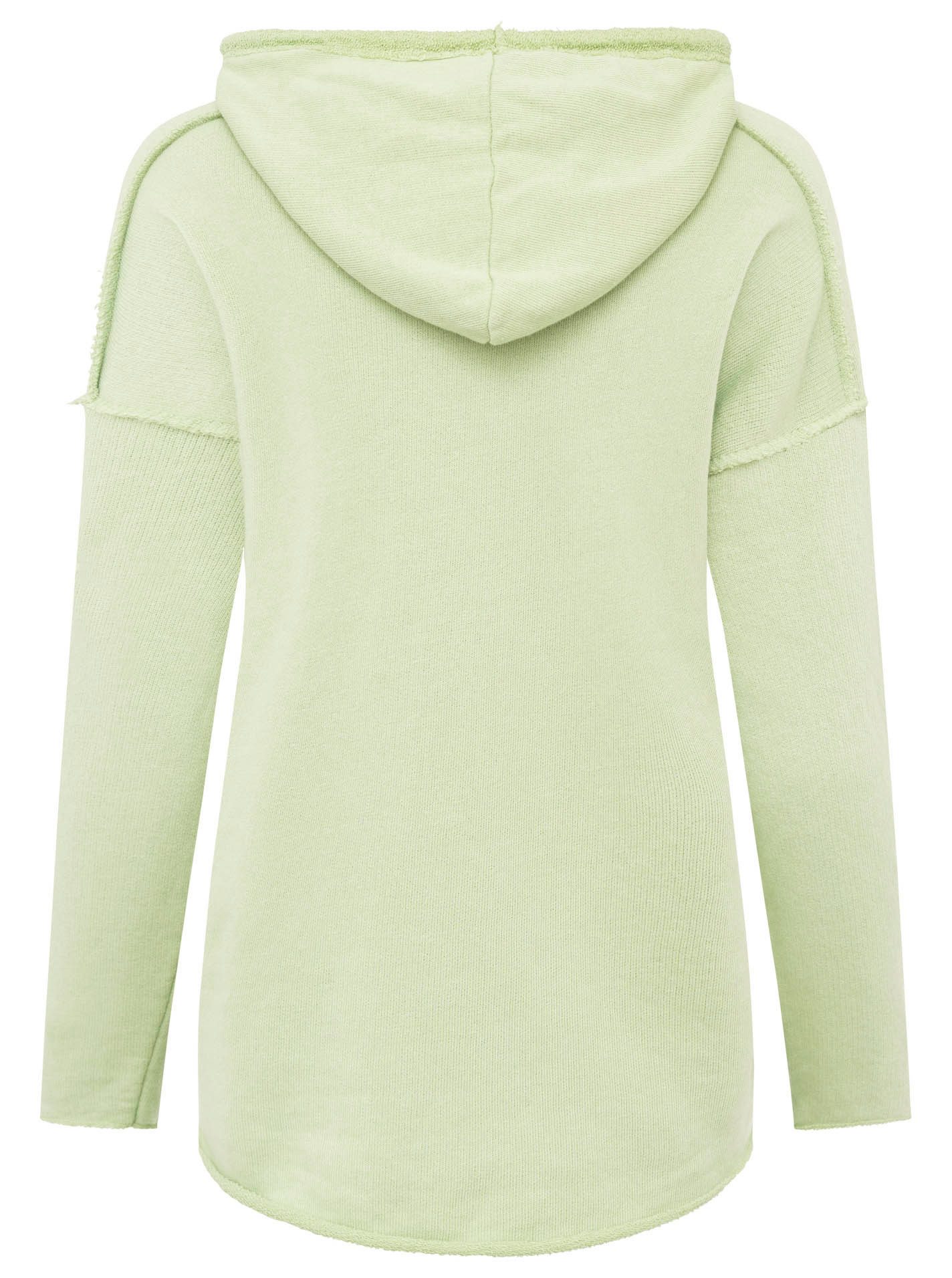 Zwillingsherz Hoodie "Love Yourself" Kapuze, Flockprint, Langarm, Kordelzug