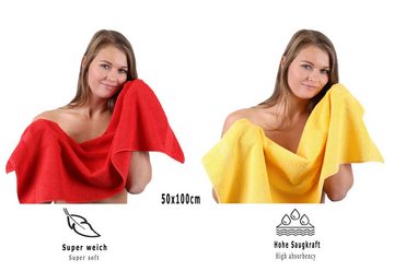 Betz Handtuch Set 10-TLG. Handtuch-Set Classic, 100% Baumwolle, (Set, 10-tlg), Farbe gelb und rot