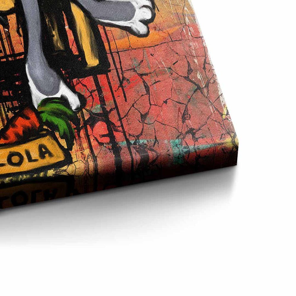 Leinwandbild, Bugs weißer DOTCOMCANVAS® mit Sexy premi Lola Playboy Bunny Art Rahmen Leinwandbild Lola Bunny Pop