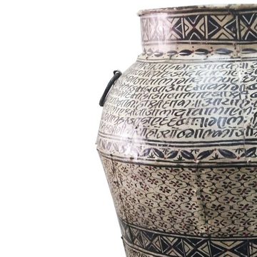 Marrakesch Orient & Mediterran Interior Dekovase Große Vintage Vase, Dekovase, Standvase, Handarbeit