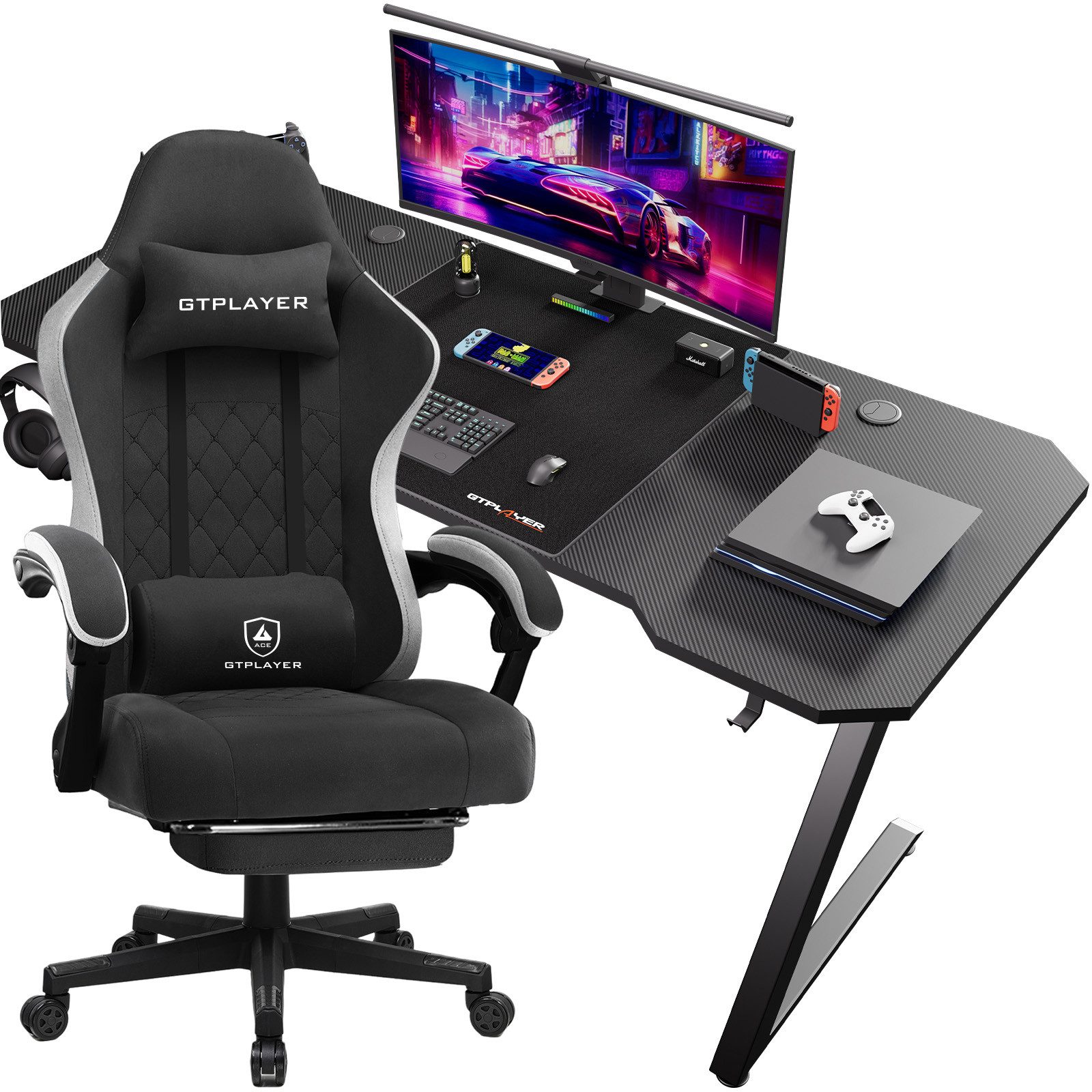 GTPLAYER Gaming-Stuhl Ergonomischer Gaming Sessel Schreibtischstuhl günstig online kaufen
