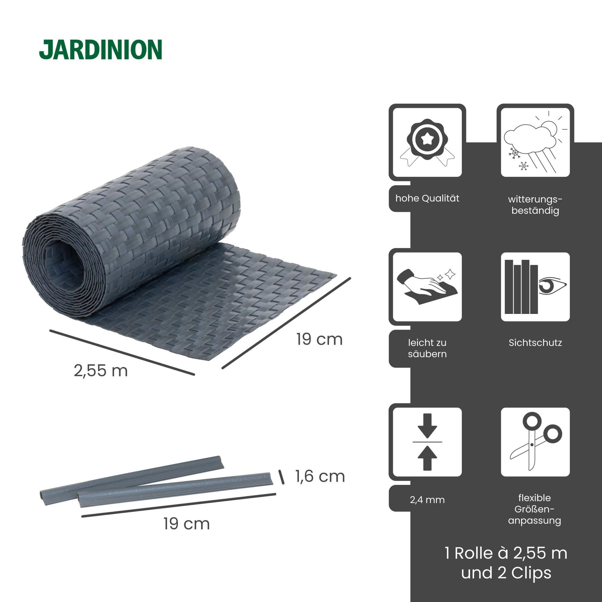 Jardinion Sichtschutzstreifen, (Sichtschutzstreifen, Doppelstabmattenzaun S günstig online kaufen
