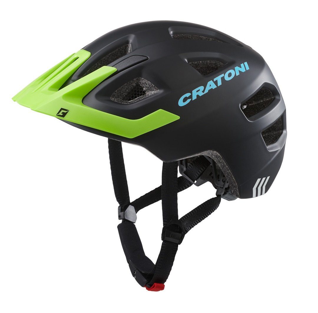 Cratoni Fahrradhelm Maxster PRO #21 matt schwarz/lime