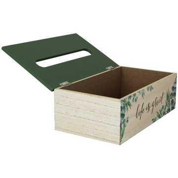 Koopman Papiertuchbox Papiertuchhalter Aufbewahrung, Kiste Spender Taschentuchspender Kosmetiktuchspender Behälter
