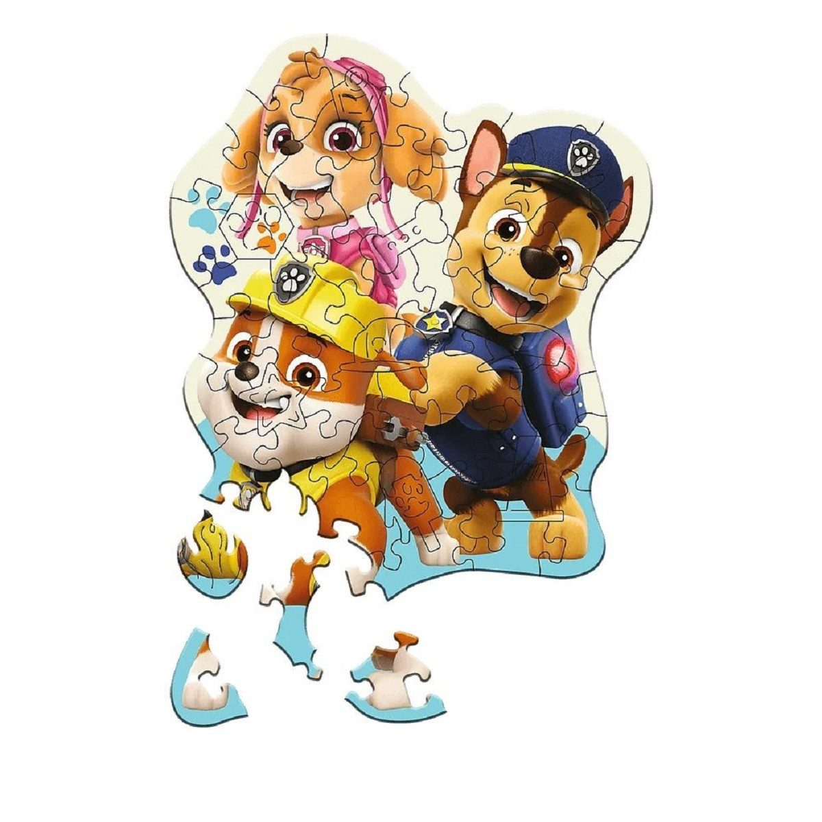 PAW PATROL Puzzle 50-teiliges Holzpuzzle – Ideal für kleine Puzzler ab 3 Jahren, Puzzleteile